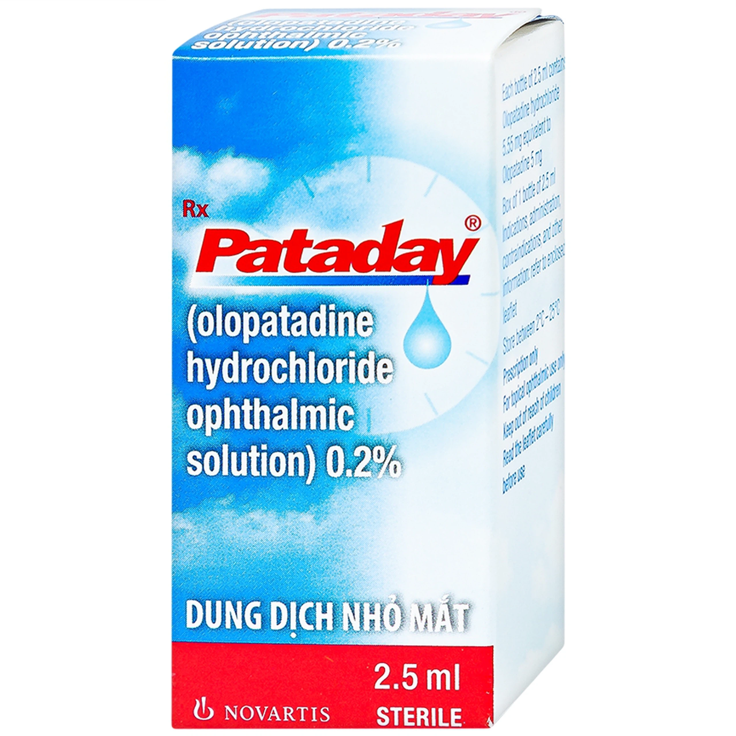Thuốc nhỏ mắt Pataday 0,2% Alcon phòng ngừa và điều trị bệnh viêm kết mạc dị ứng (2,5ml)