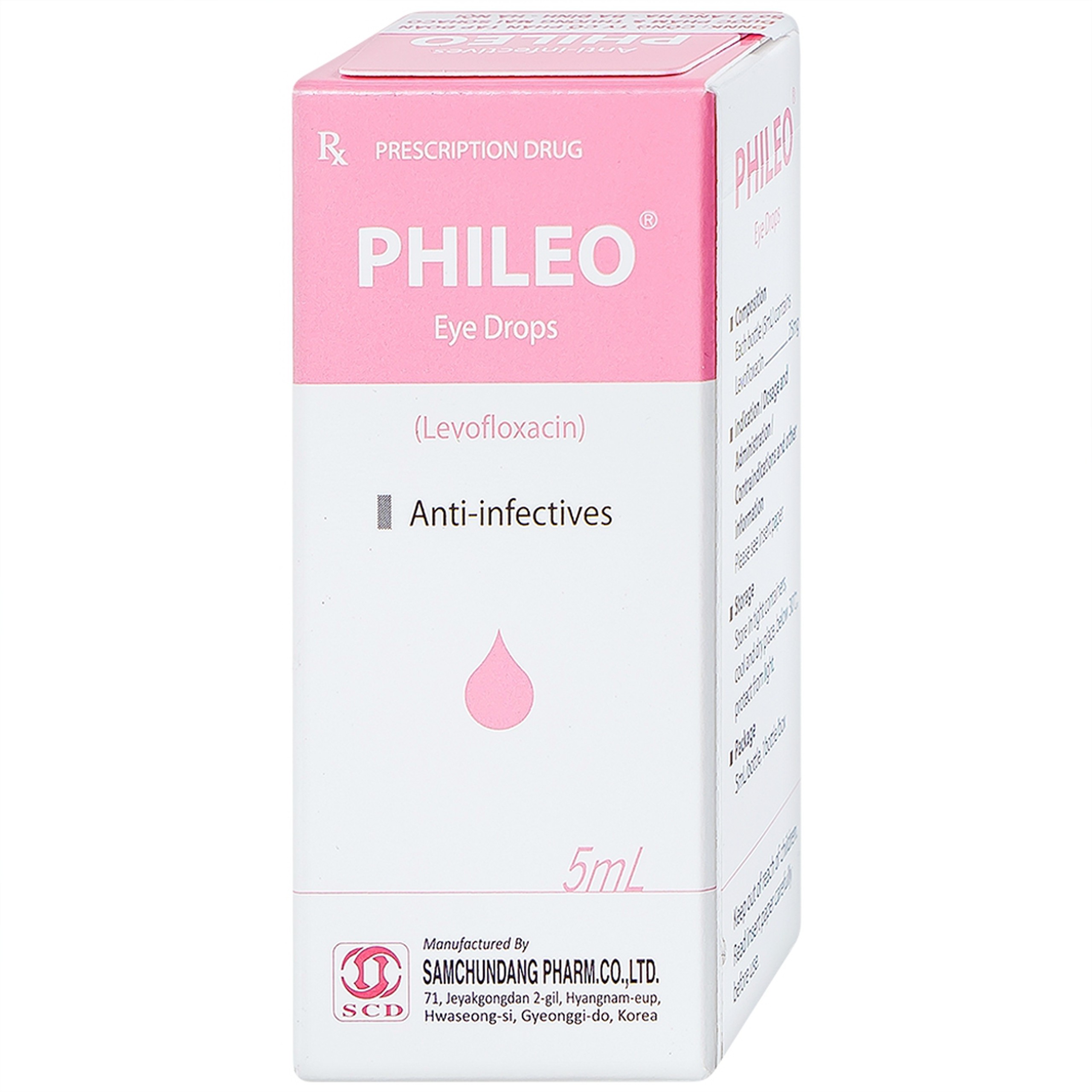 Thuốc nhỏ mắt Phileo SamChunDang điều trị viêm mí mắt, viêm bờ mi (5ml)