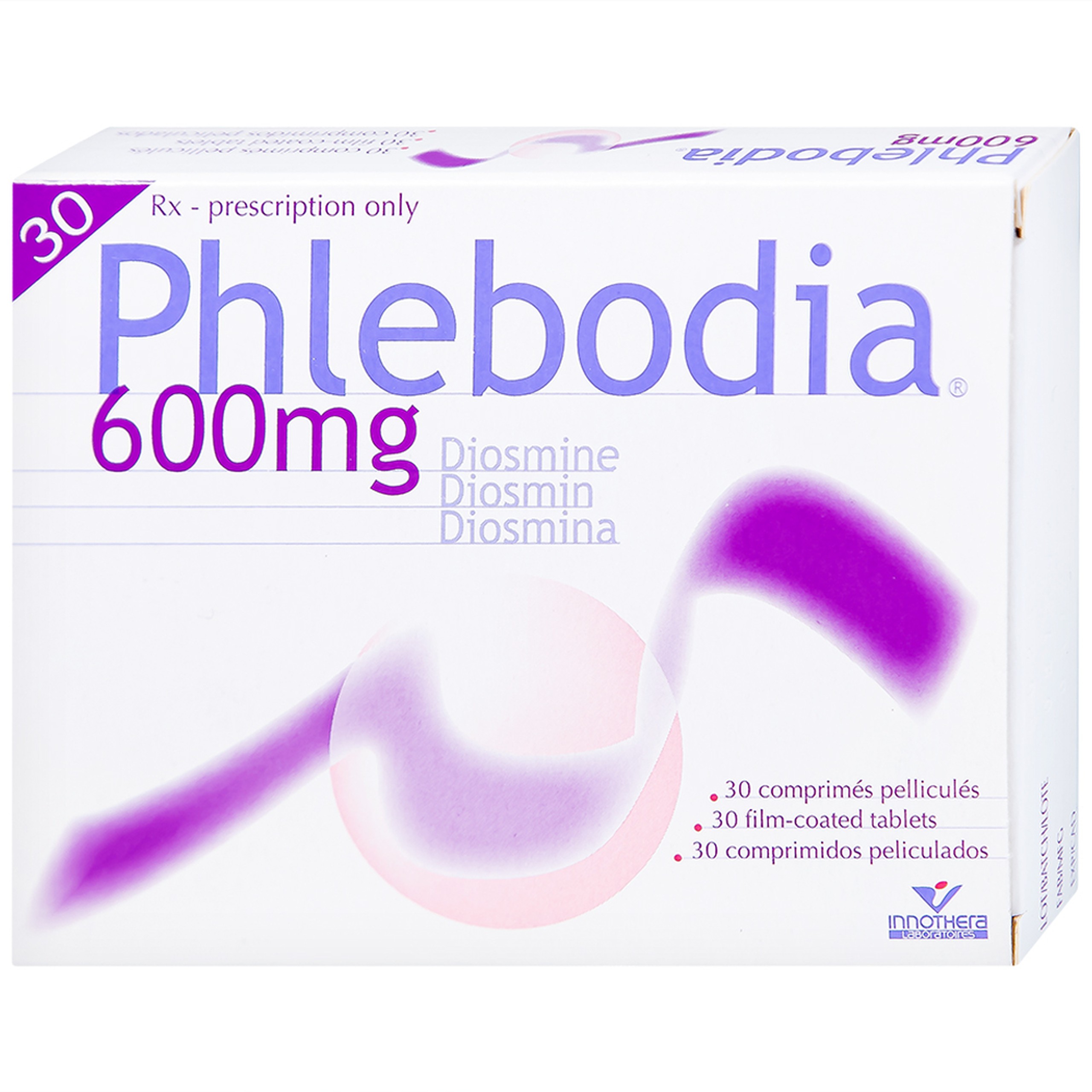 Thuốc Phlebodia 600mg Innothera điều trị trĩ cấp tính, suy tuần hoàn (2 vỉ x 15 viên)