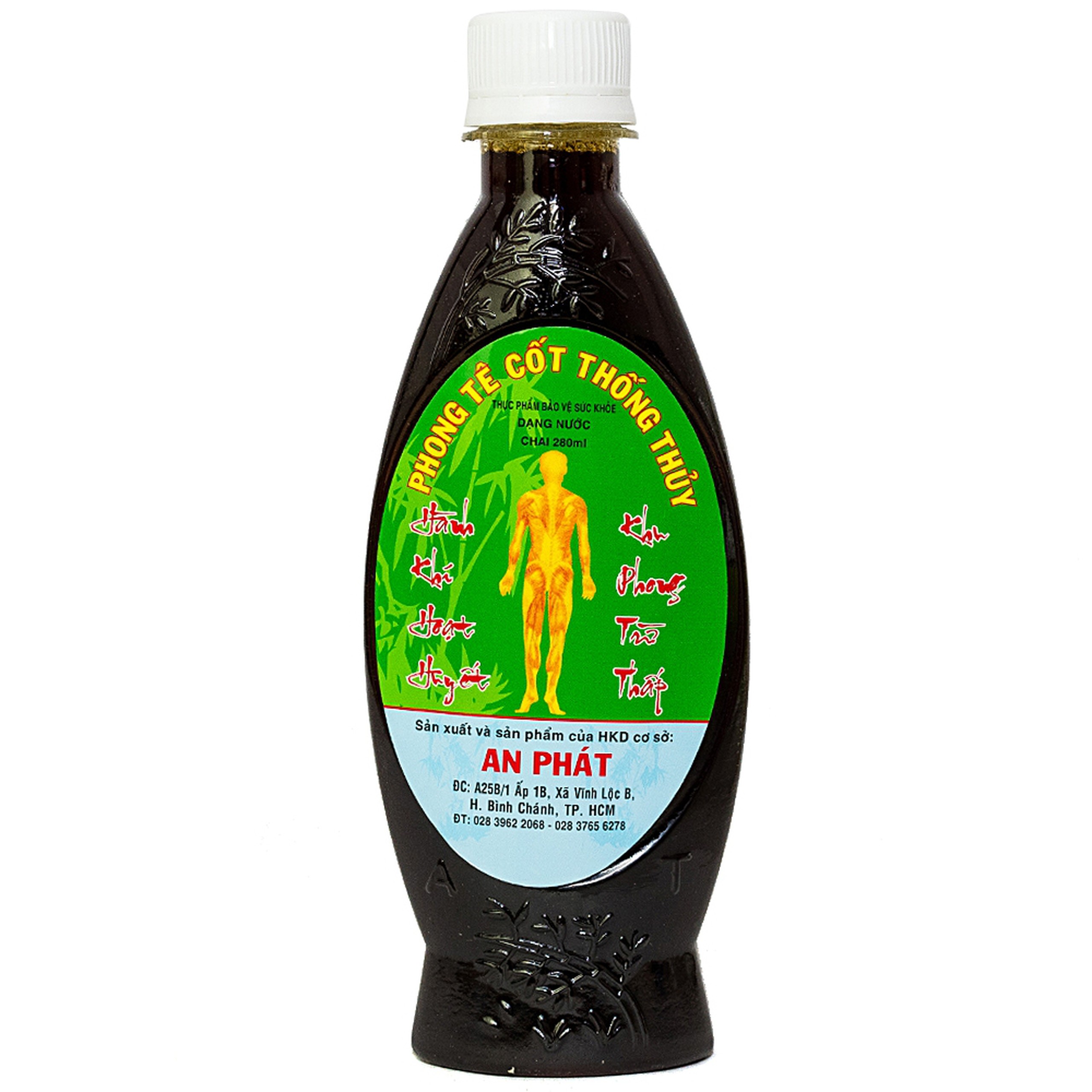 Dung dịch Phong Tê Cốt Thống Thuỷ An Phát hỗ trợ giảm đau nhức tay chân do phong thấp (280ml)