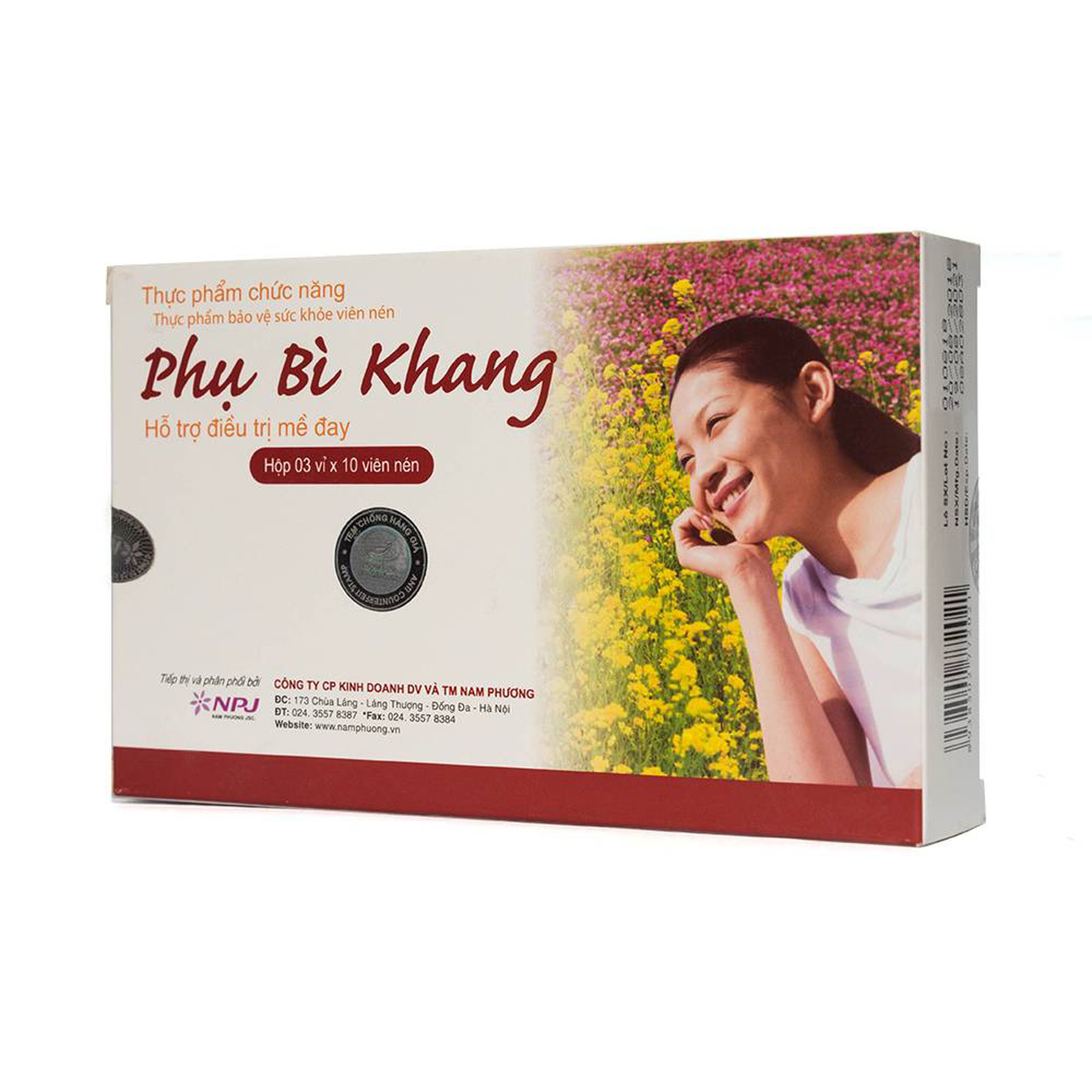 Viên uống Phụ Bì Khang NPJ tăng cường sức đề kháng, giảm triệu chứng mề đay, mẩn ngứa (3 vỉ x 10 viên)