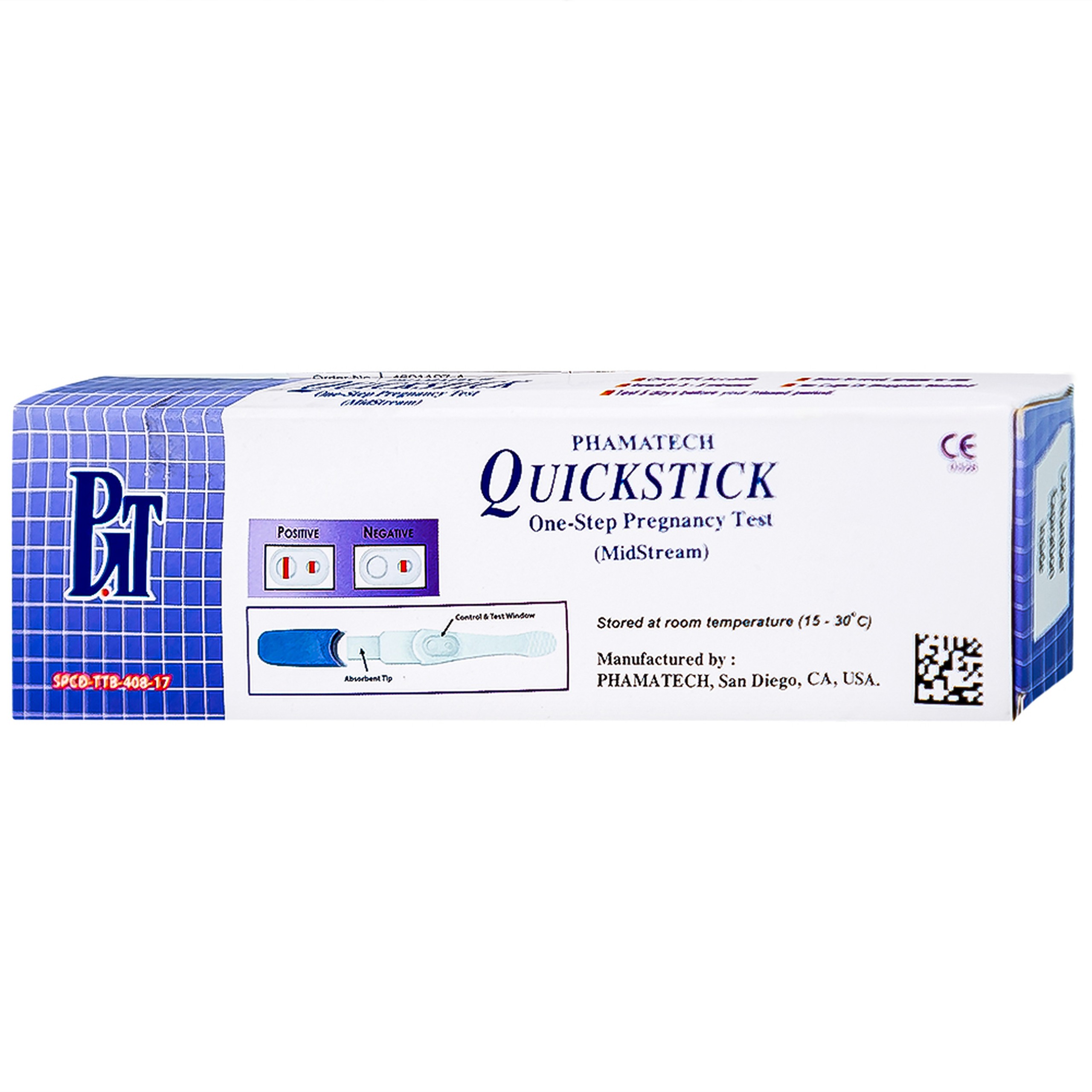 Que thử thai điện tử QuickStick One-Step Pregnancy Test Phamatech cho kết quả trong 5 phút (1 cái)