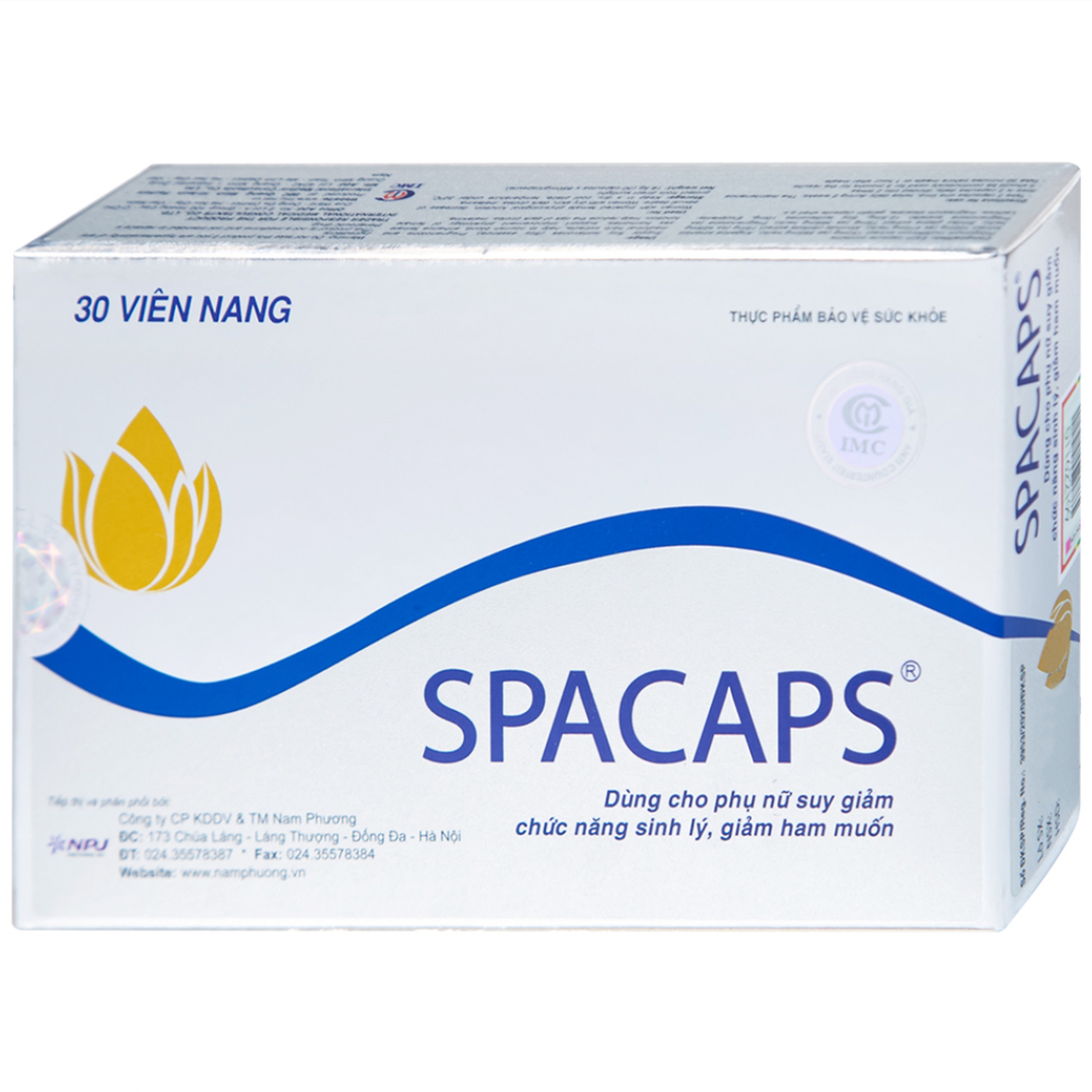 Viên uống Spacaps IMC giúp bổ huyết, tăng nội tiết tố nữ (3 vỉ x 10 viên)