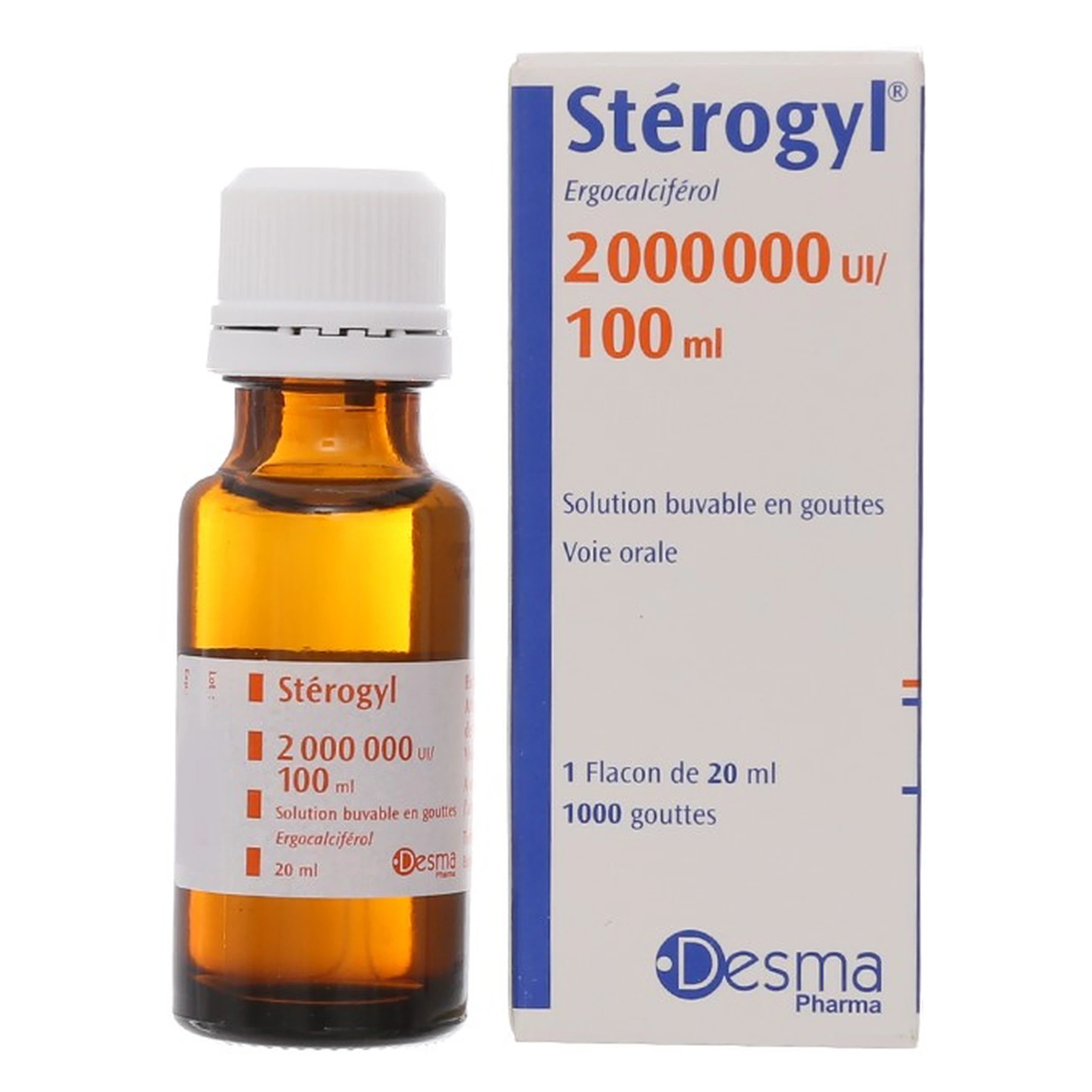 Siro Stérogyl Desma phòng ngừa và điều trị thiếu hụt Vitamin D (20ml)