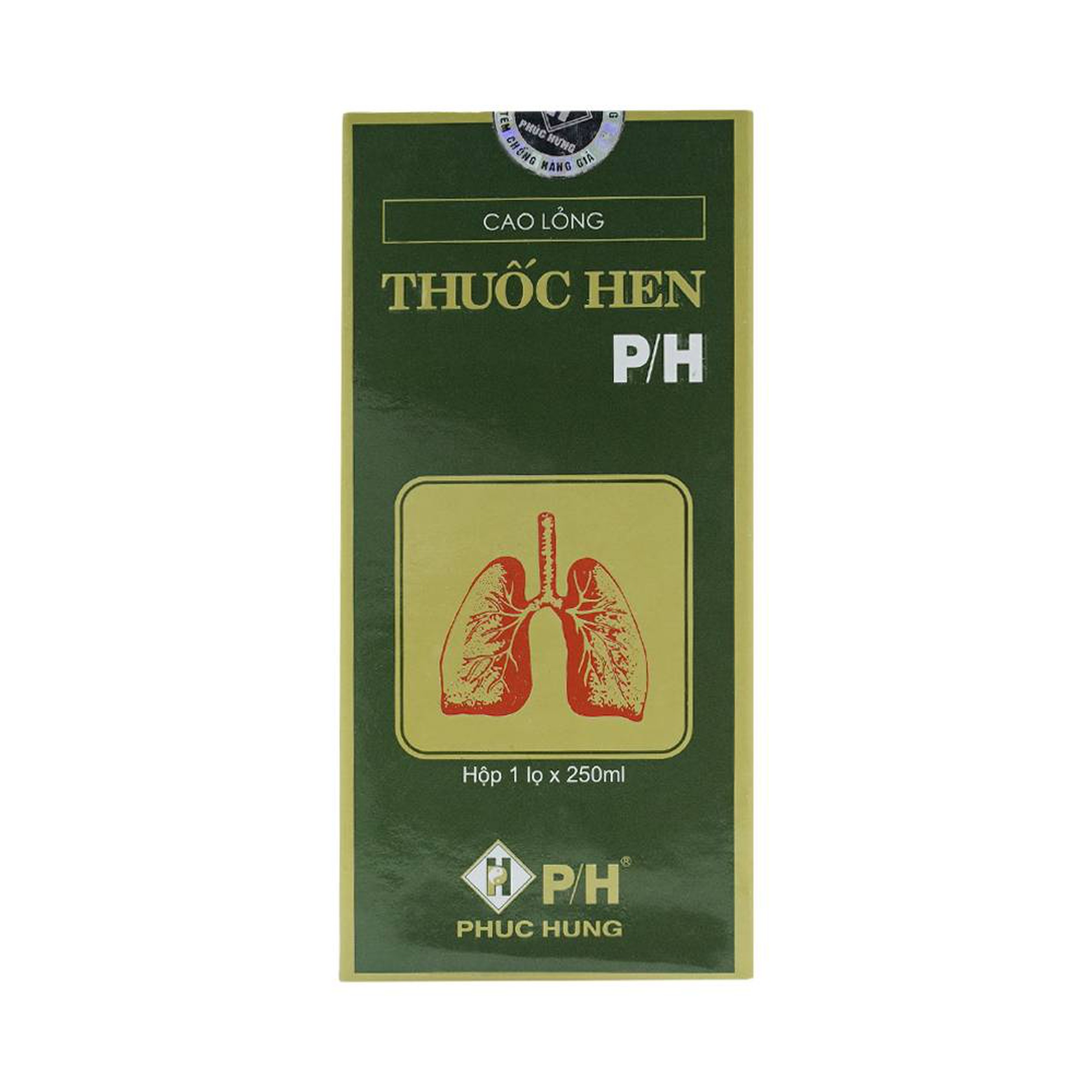 Cao lỏng thuốc hen P/H điều trị các thể hen phế quản (250ml)
