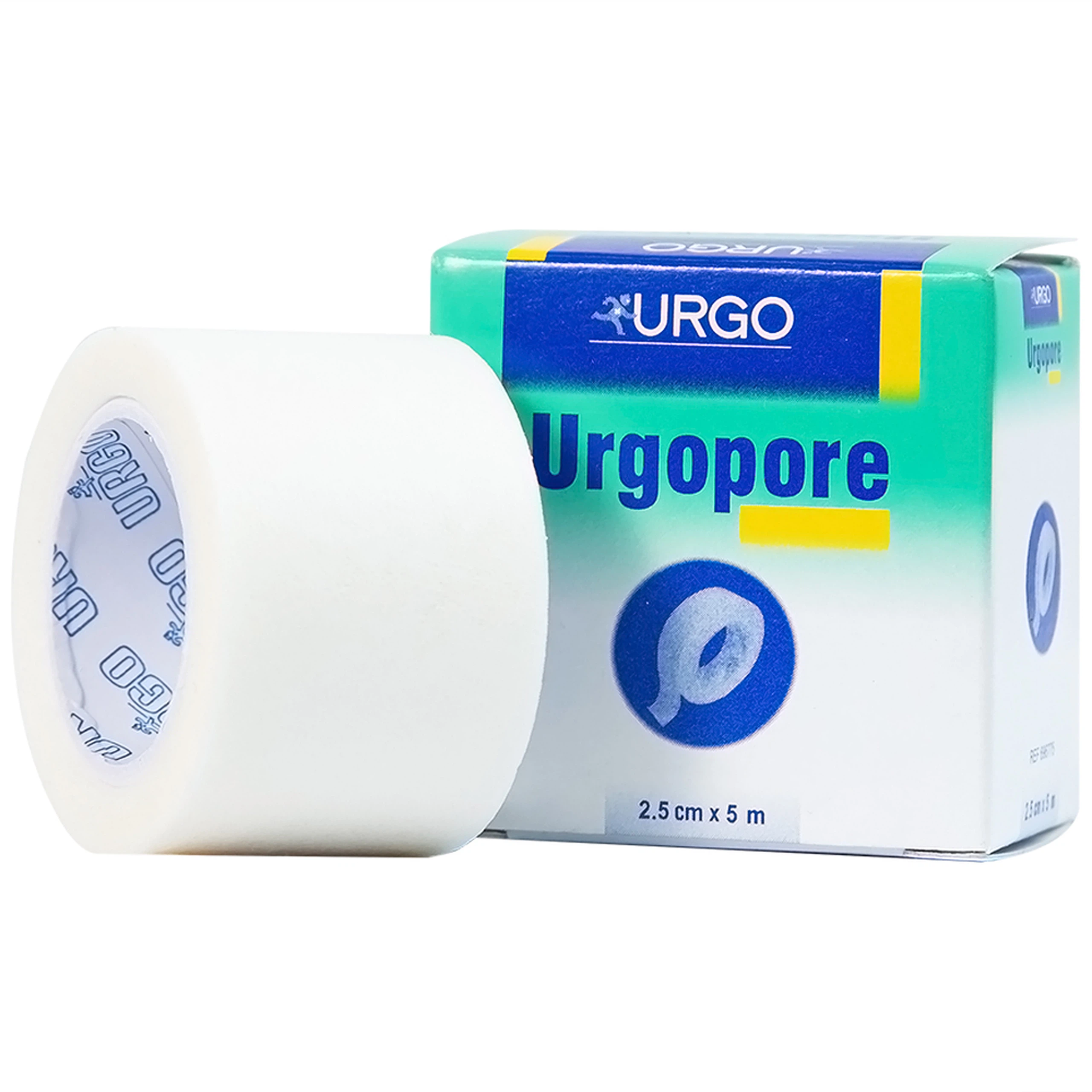 Băng keo giấy y tế Urgopore size 2.5cm x 5m thông thoáng cho da nhạy cảm, giúp kềm giữ nhanh, chắc chắn