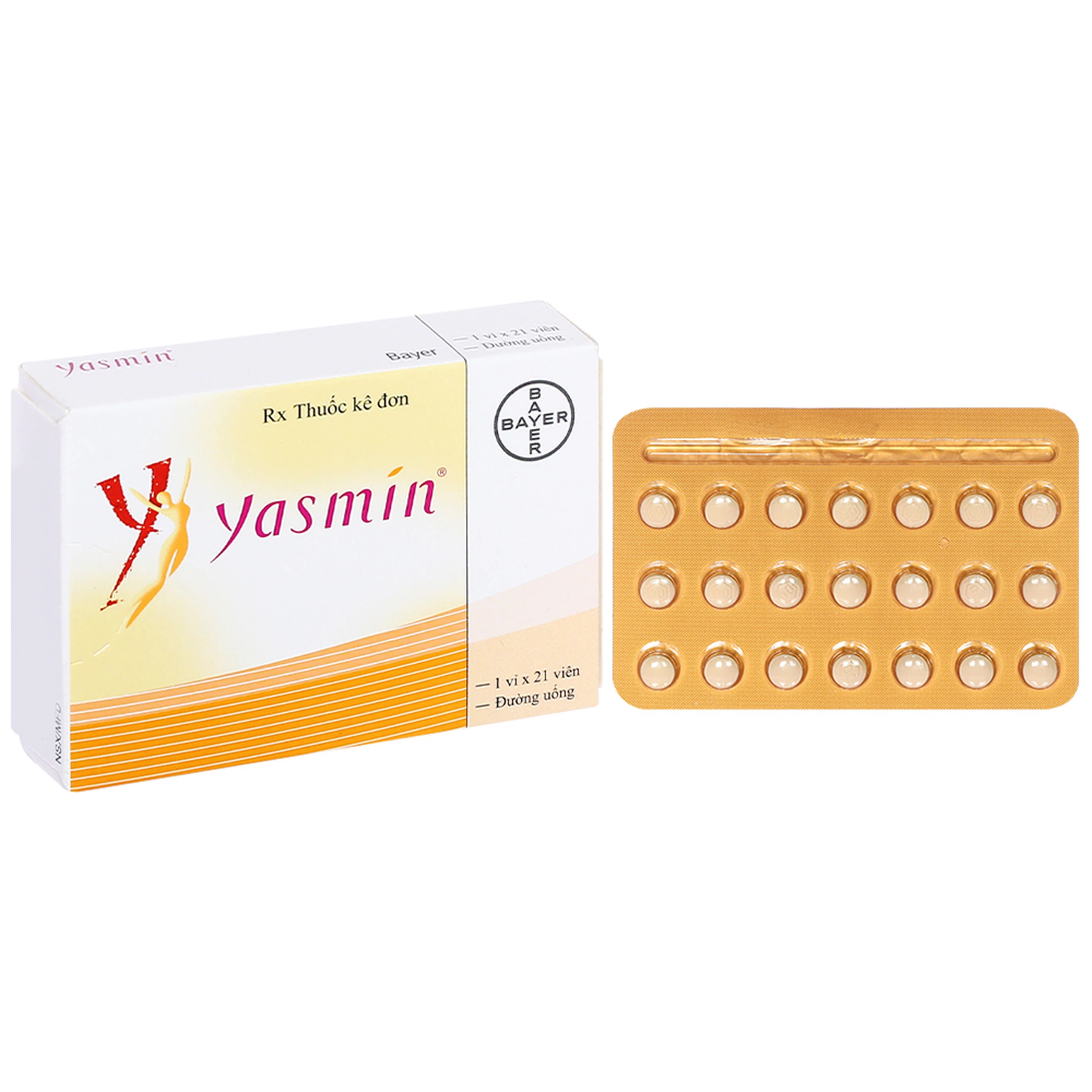 Thuốc Yasmin Bayer dùng tránh thai (1 vỉ x 21 viên)