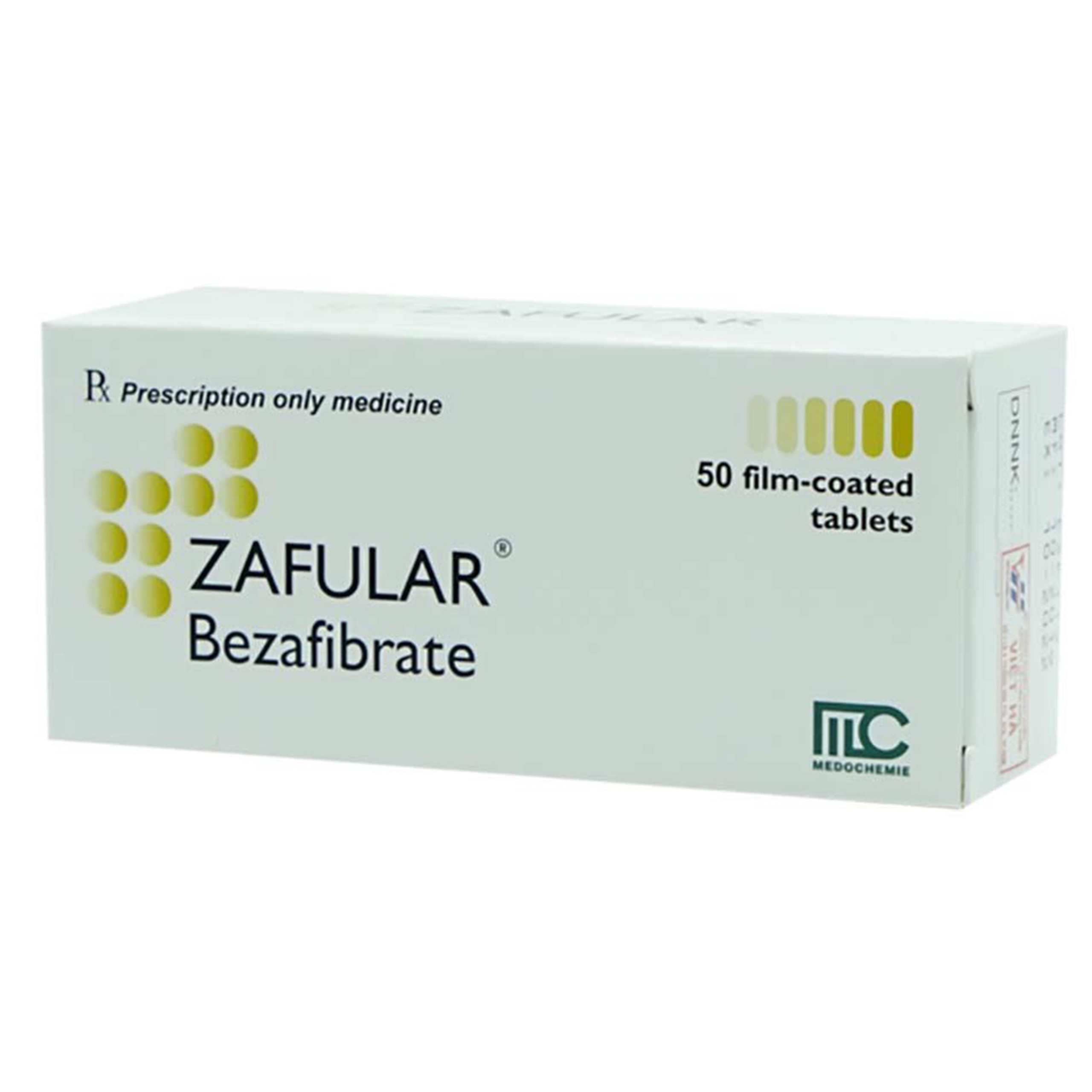 Thuốc Zafular Medochemie điều trị tăng triglyceride máu, tăng lipid máu hỗn hợp (5 vỉ x 10 viên)