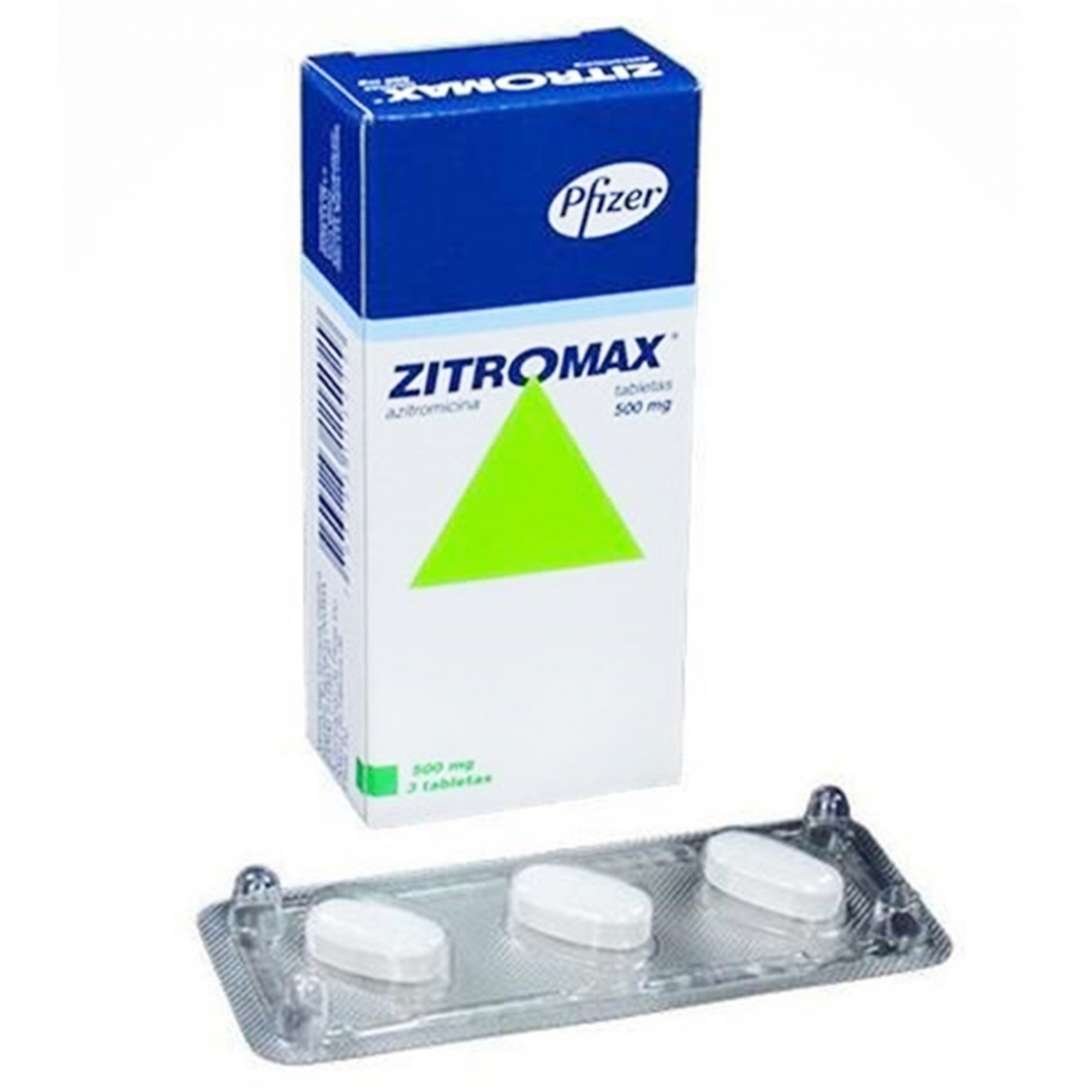 Thuốc Zitromax 500mg Pfizer điều trị các chứng nhiễm khuẩn (1 vỉ x 3 viên)