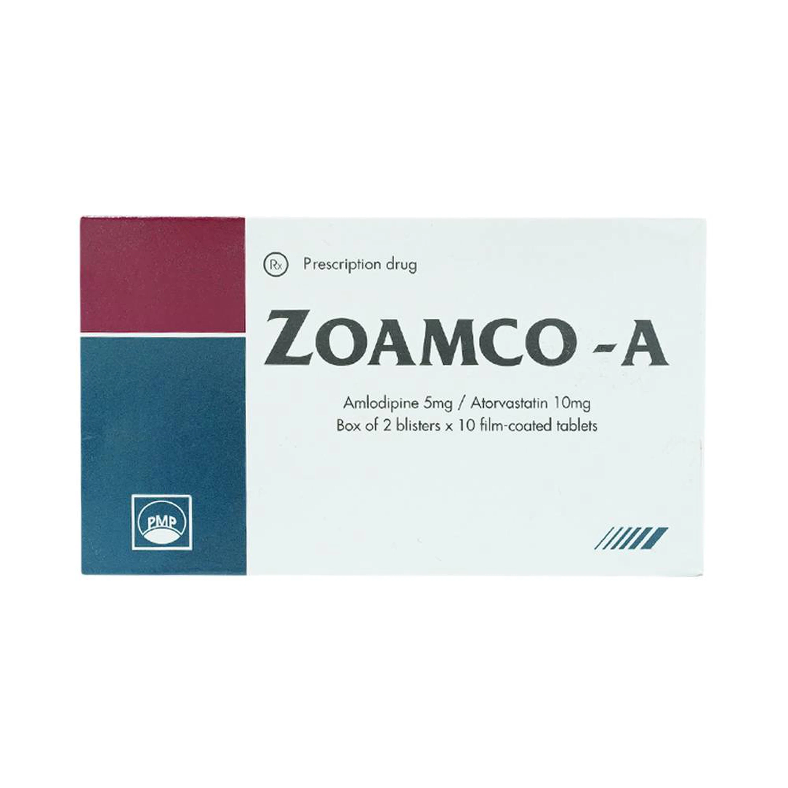 Thuốc Zoamco-A Pymepharco điều trị tăng huyết áp (2 vỉ x 10 viên)