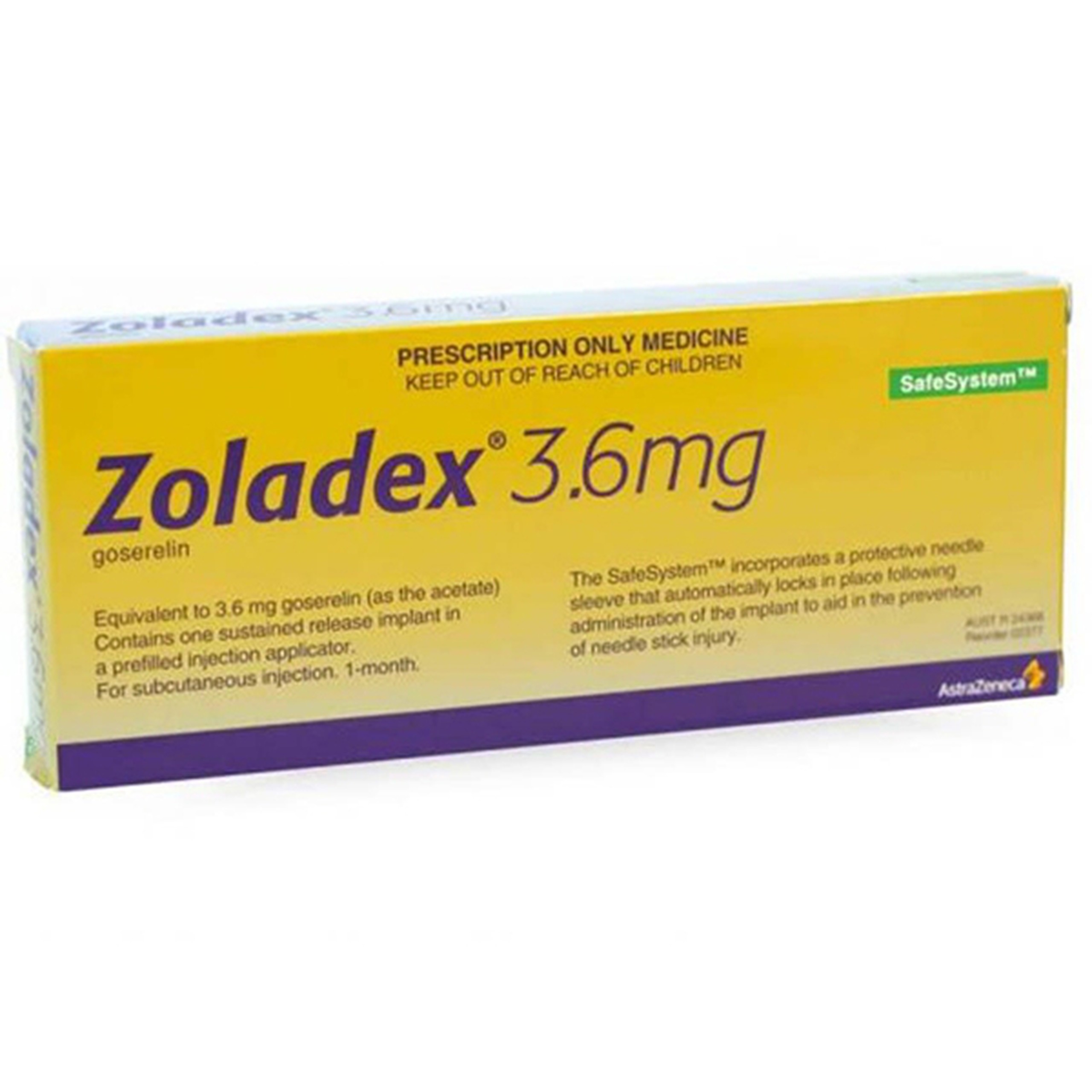 Thuốc tiêm Zoladex 3.6mg AstraZeneca kiểm soát ung thư tiền liệt tuyến (1 ống tiêm)