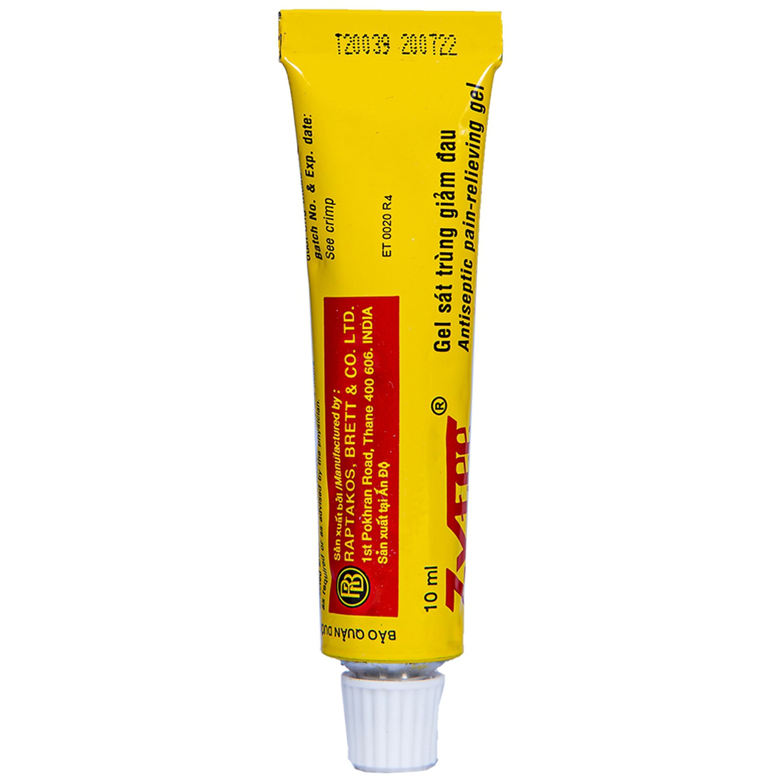 Gel Zytee RB Raptakos sát trùng giảm đau (10ml)