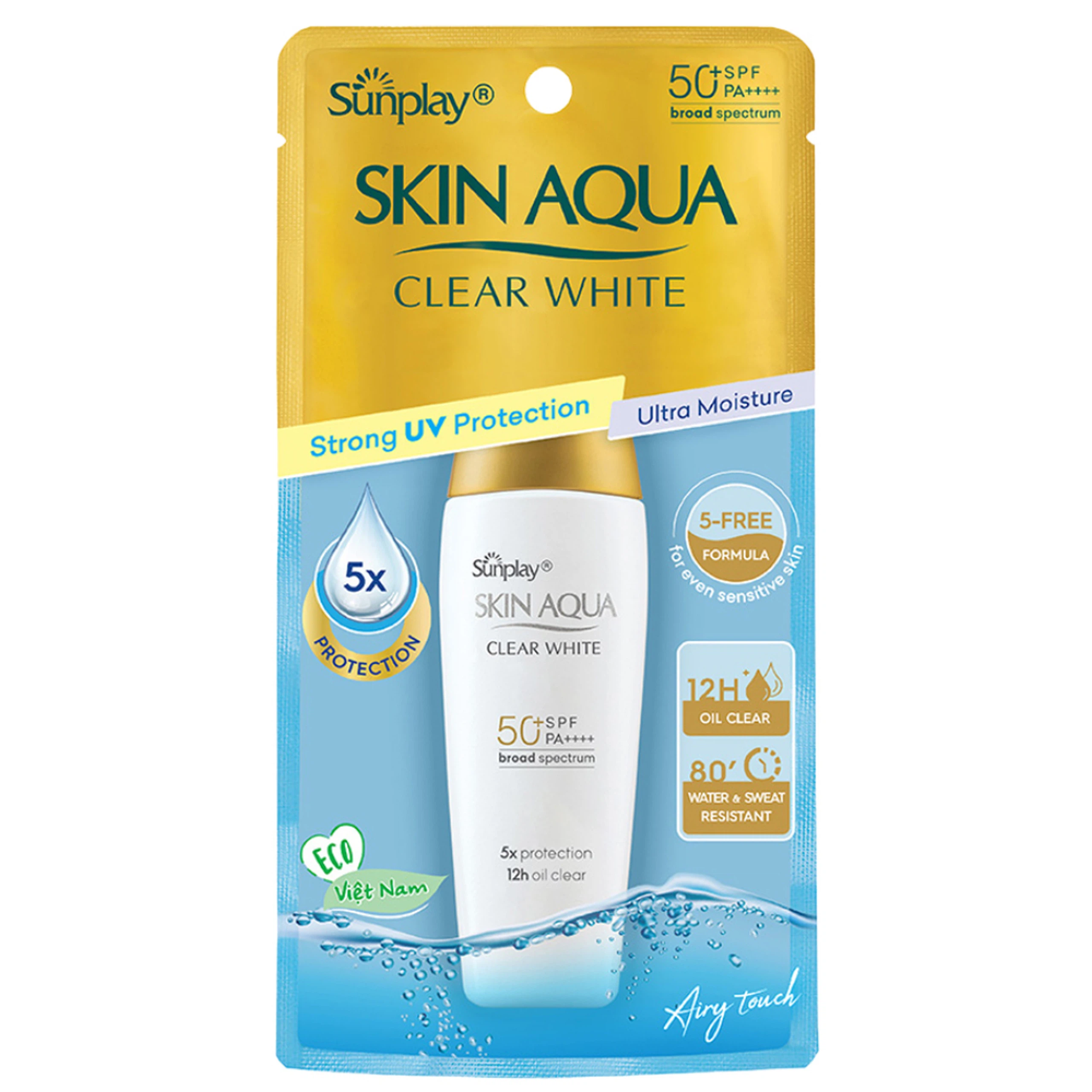 Sữa chống nắng dưỡng da trắng mịn Sunplay Skin Aqua Clear White SPF 50+ PA++++ (25g)