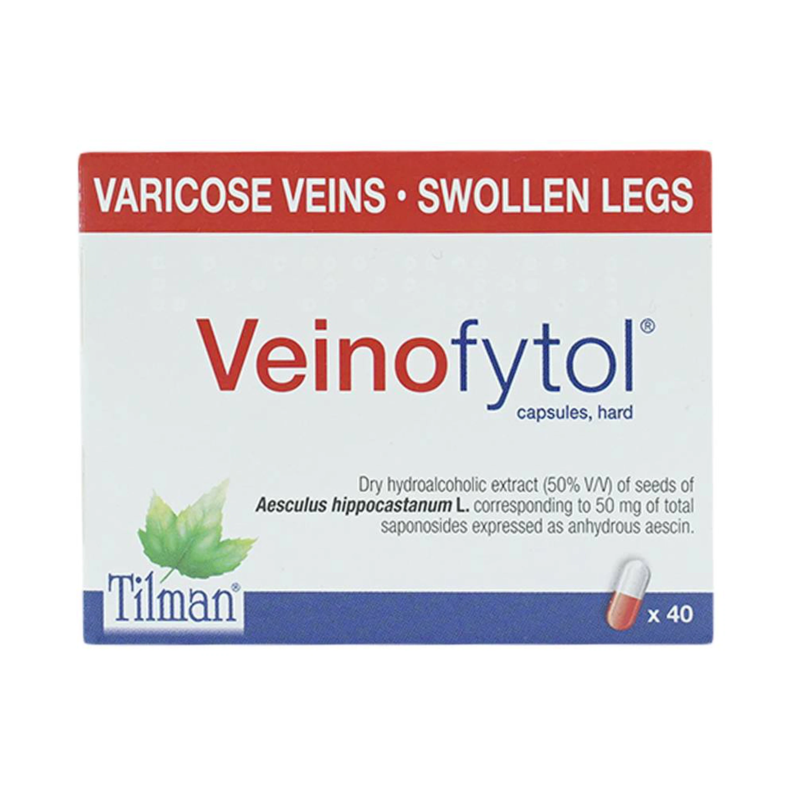 Thuốc Veinofytol Tilman điều trị suy tĩnh mạch mãn tính nhẹ (4 vỉ x 10 viên)