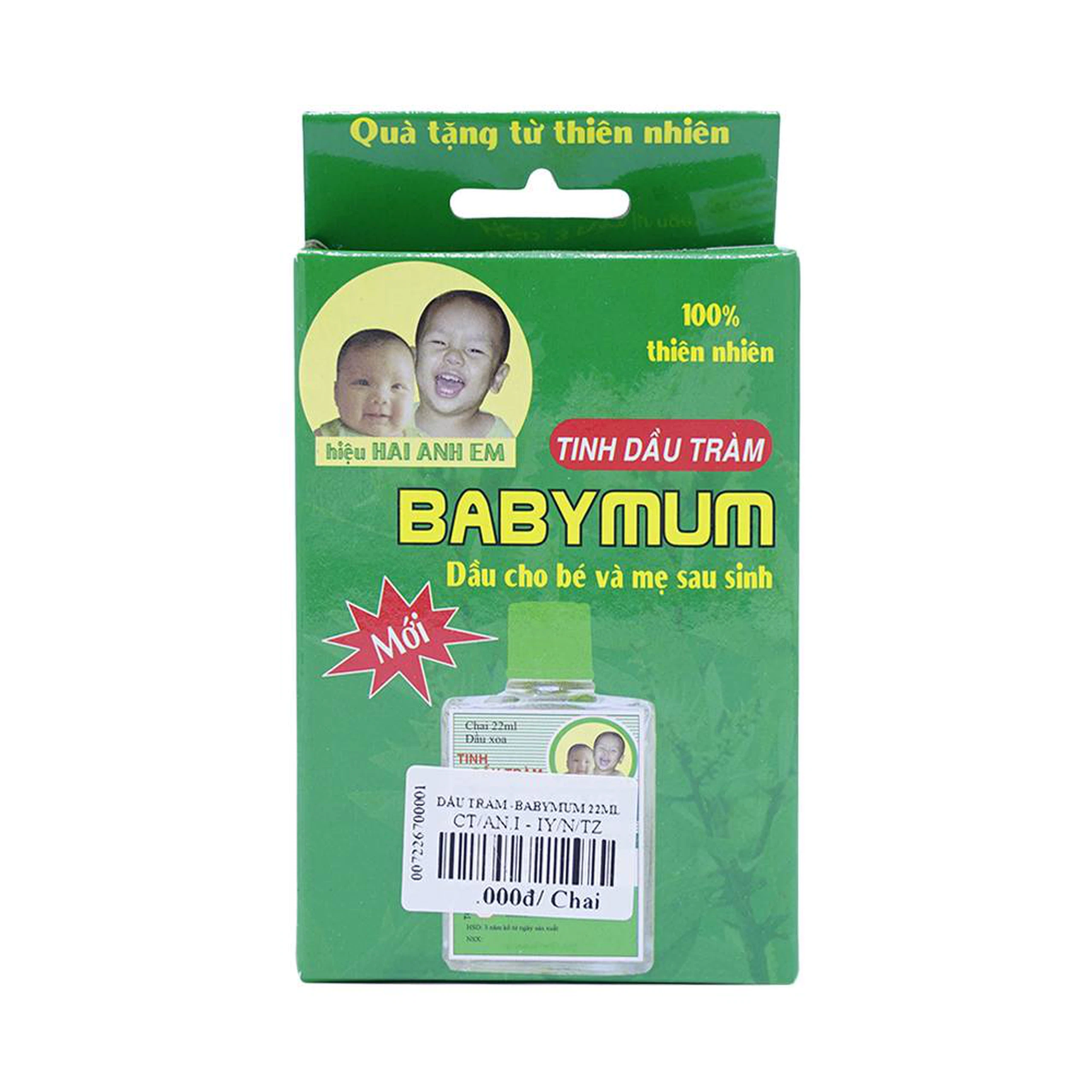Tinh dầu tràm BabyMum phòng và trị nghẹt mũi, ngứa mũi, ho, ngứa cổ, cảm (22ml)