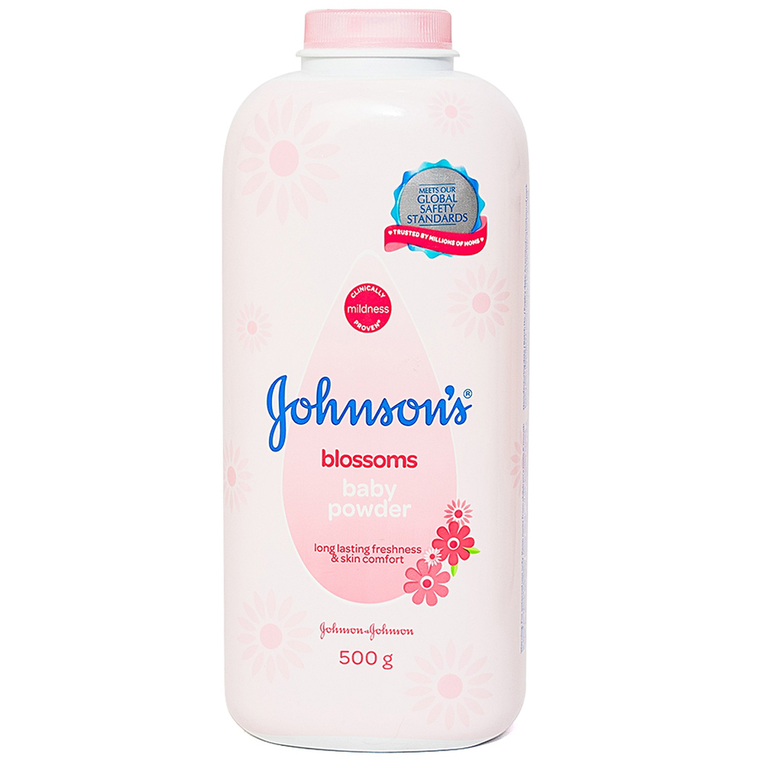Phấn Johnson's Baby Blossoms hương hoa, thấm hút chất ẩm dư thừa, giảm mẩn ngứa cho bé (500g)
