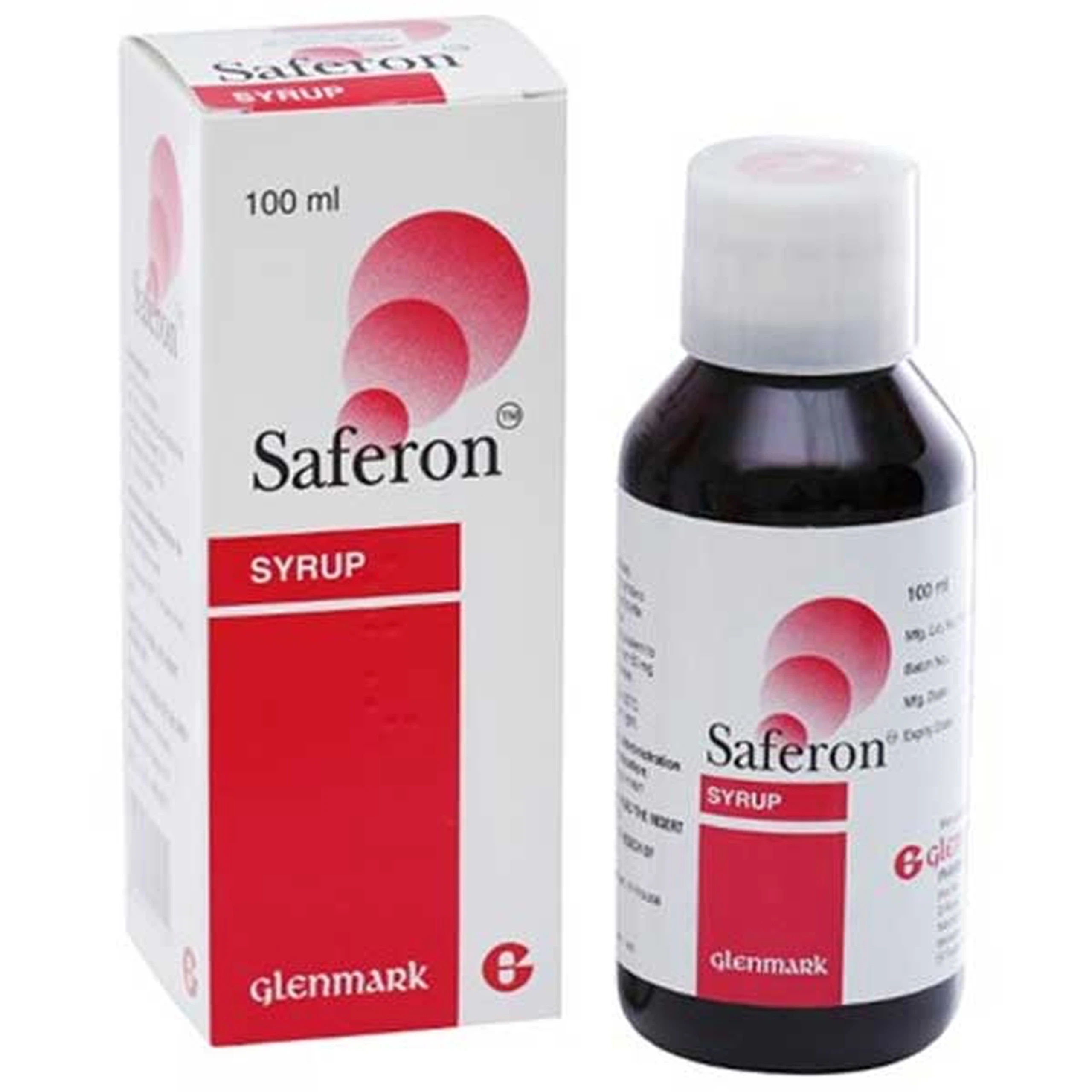 Siro Saferon Glenmark điều trị chứng thiếu sắt tiềm ấn (100ml)