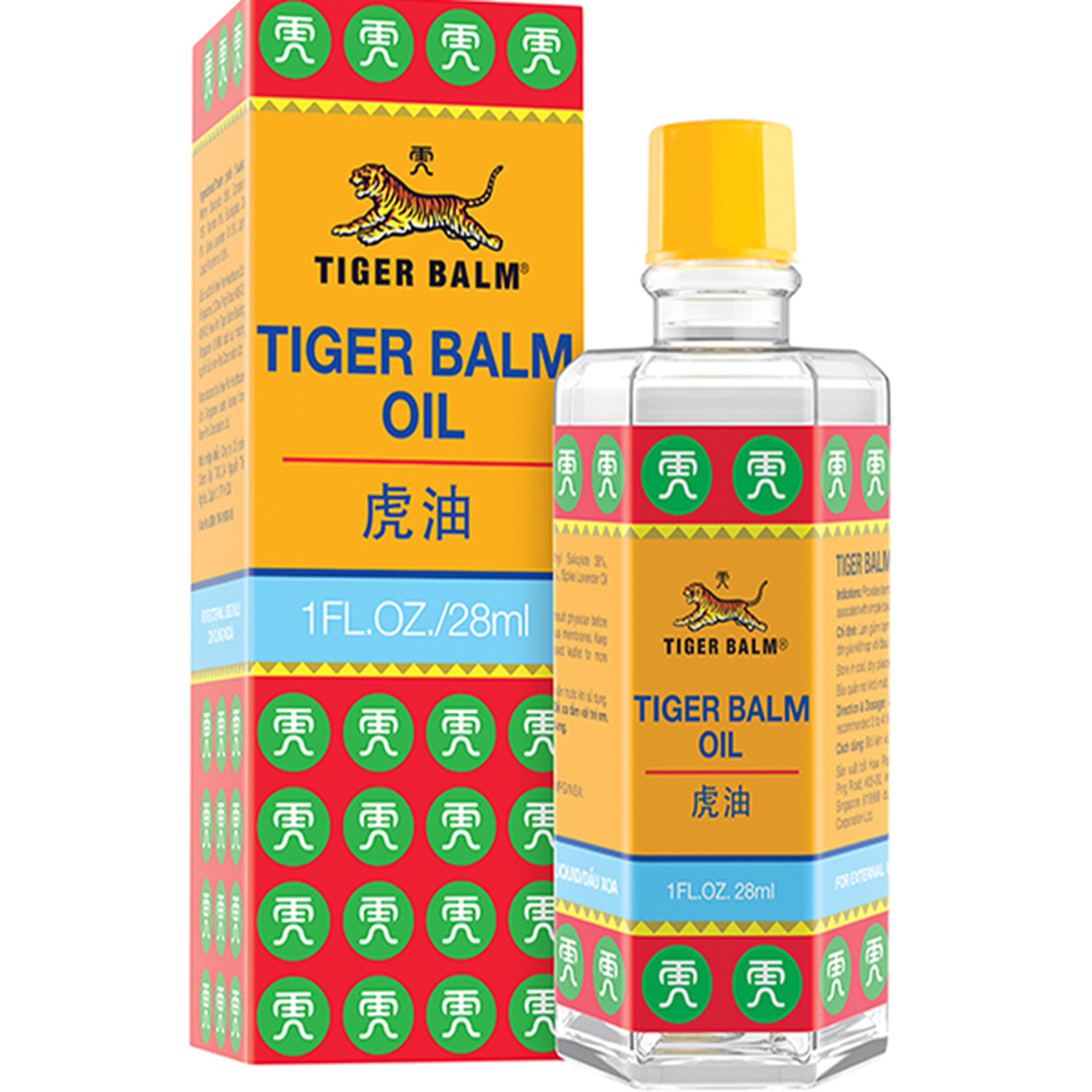 Dầu Tiger Balm Oil Haw Par hỗ trợ giảm đau nhức cơ bắp, đau trật khớp (28ml)