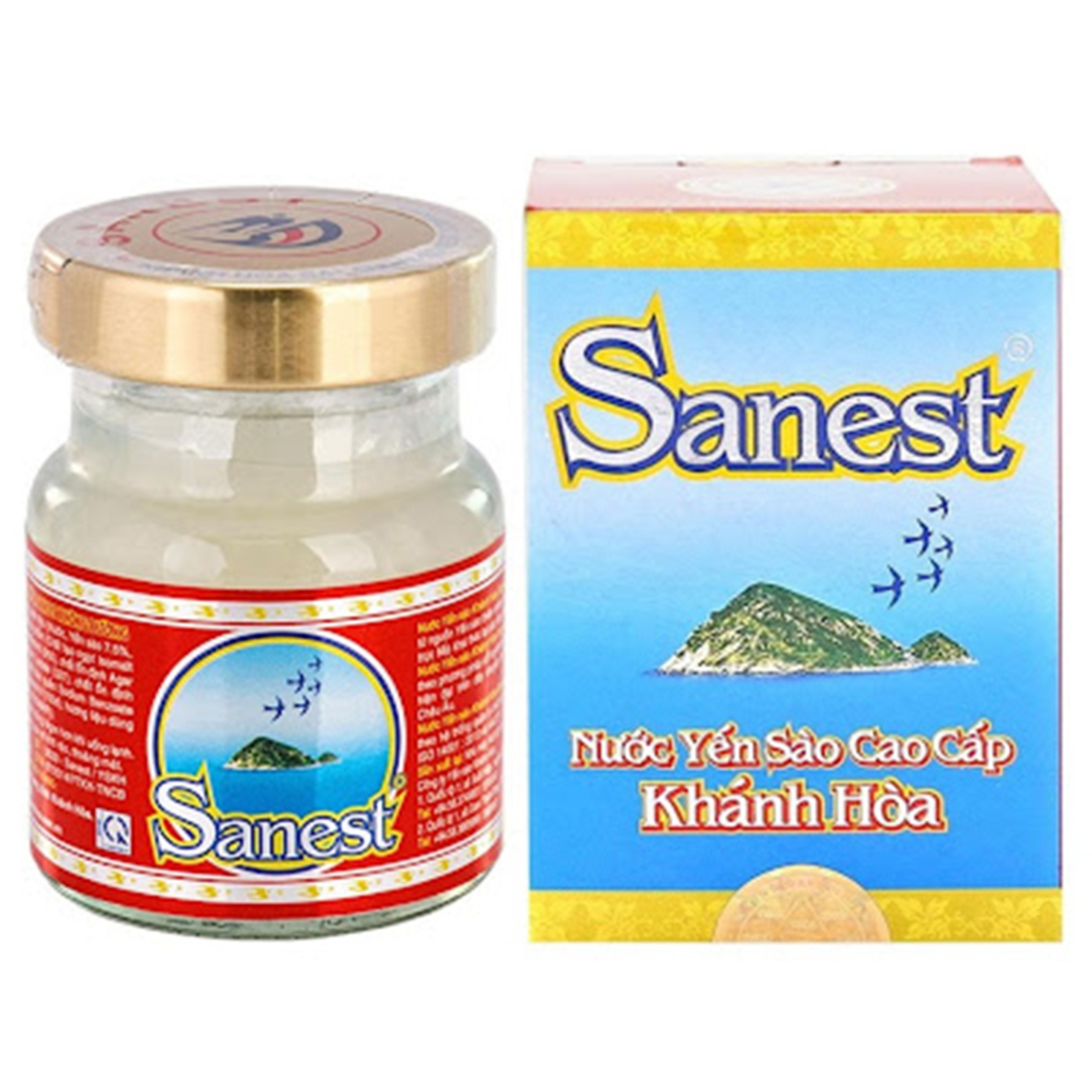 Nước Yến Sào Cao Cấp Khánh Hòa Sanest không đường, phục hồi sức khỏe (Hộp 70ml)