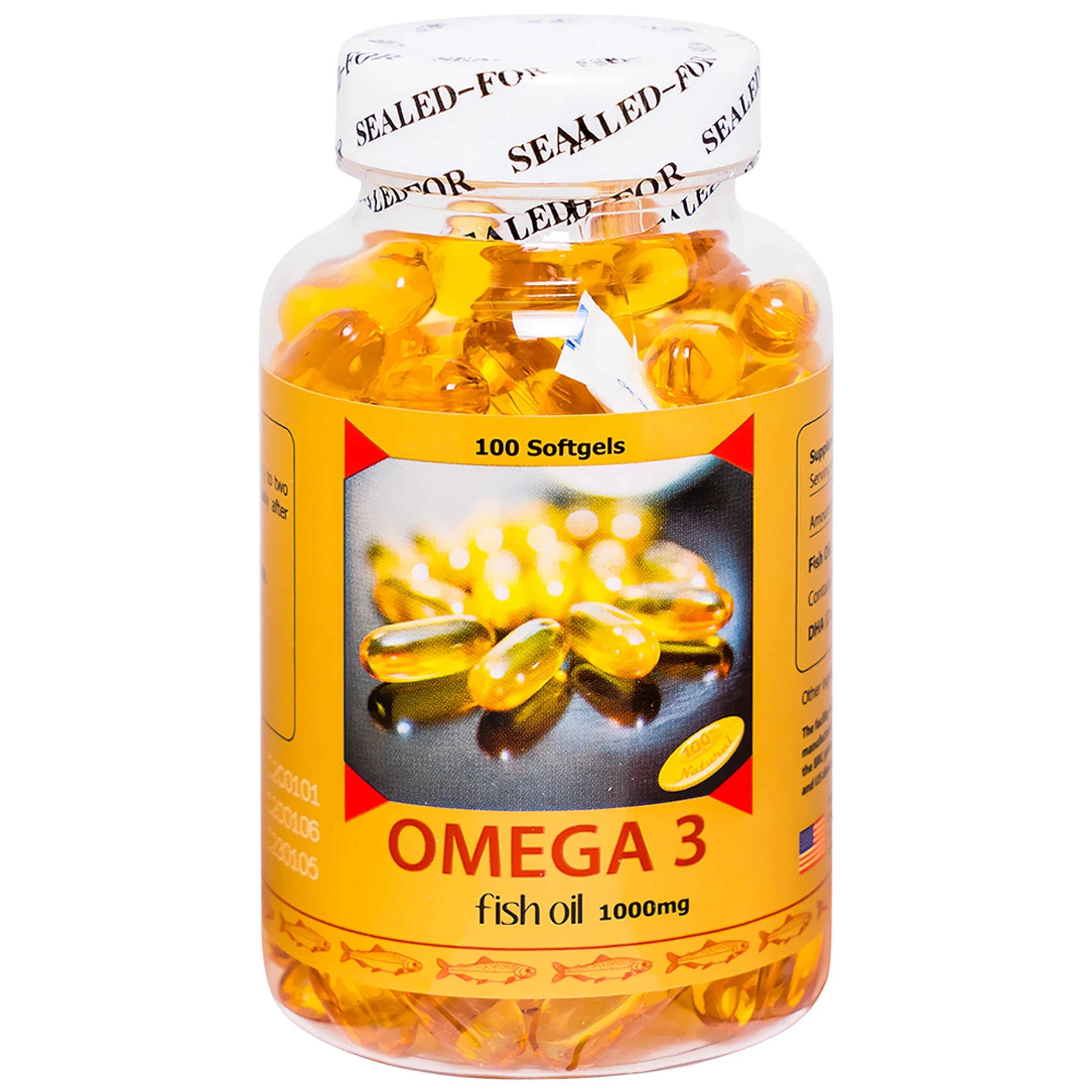 Viên uống Omega-3 Fish Oil 1000mg Sirio Pharma tốt cho tim mạch (100 viên)