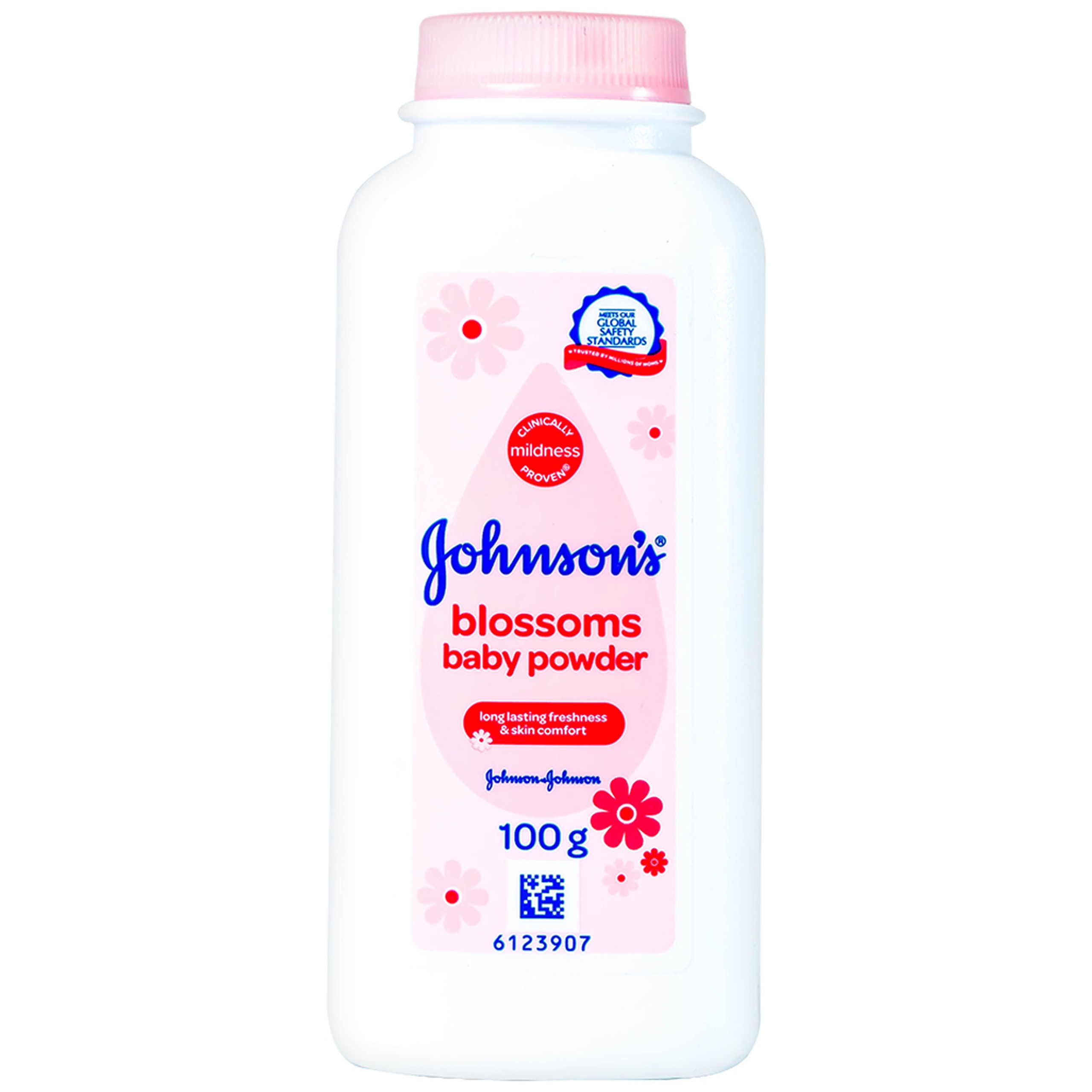 Phấn Johnson's Baby hương hoa, thấm hút chất ẩm dư thừa, giảm mẩn ngứa cho bé (100g)