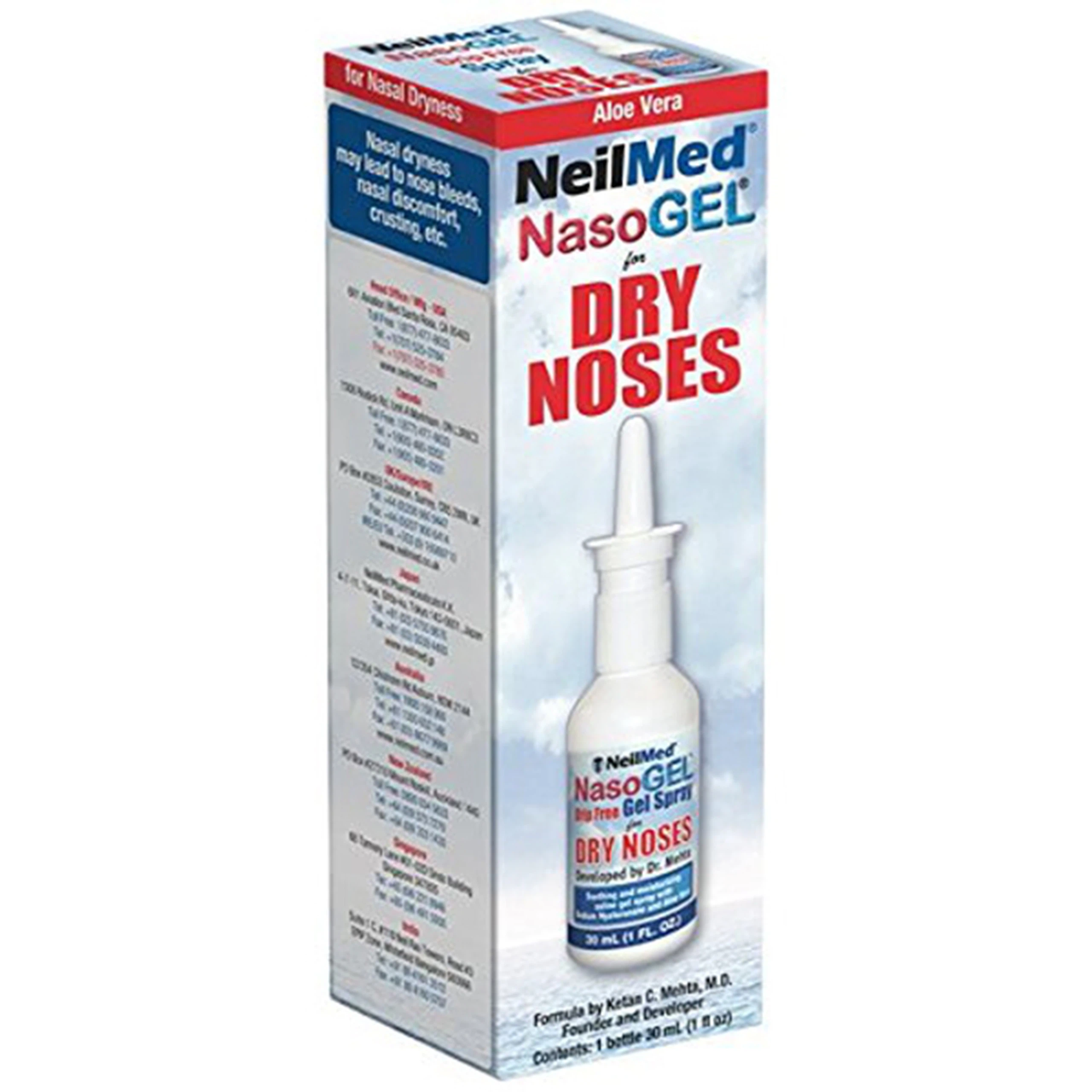 Dung dịch xịt mũi Neilmed NasoGel For Dry Noses chống khô mũi, làm ẩm và làm dịu (30ml)