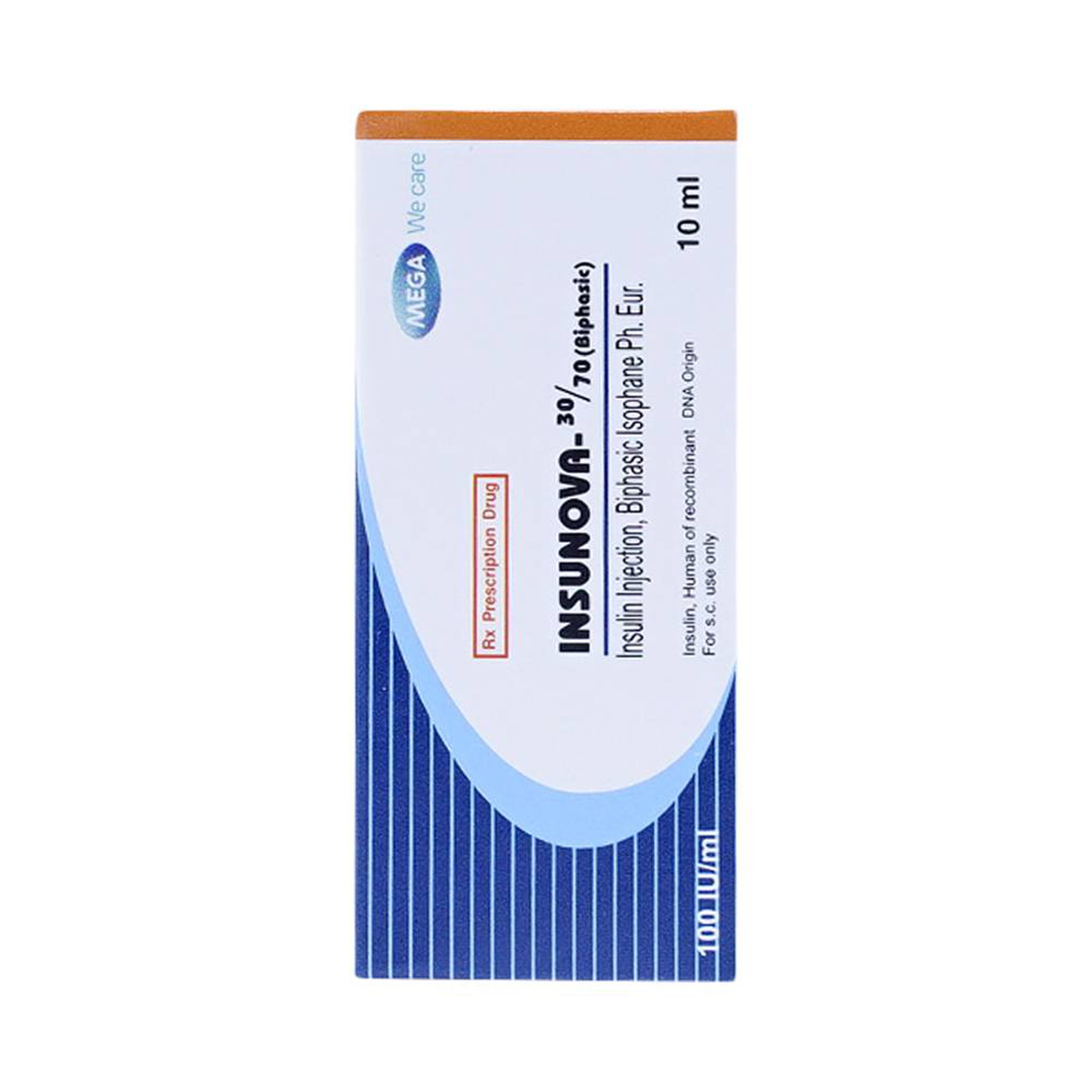  Thuốc tiêm Insunova 30/70 100IU MEGA We care điều trị đái tháo đường (10ml)