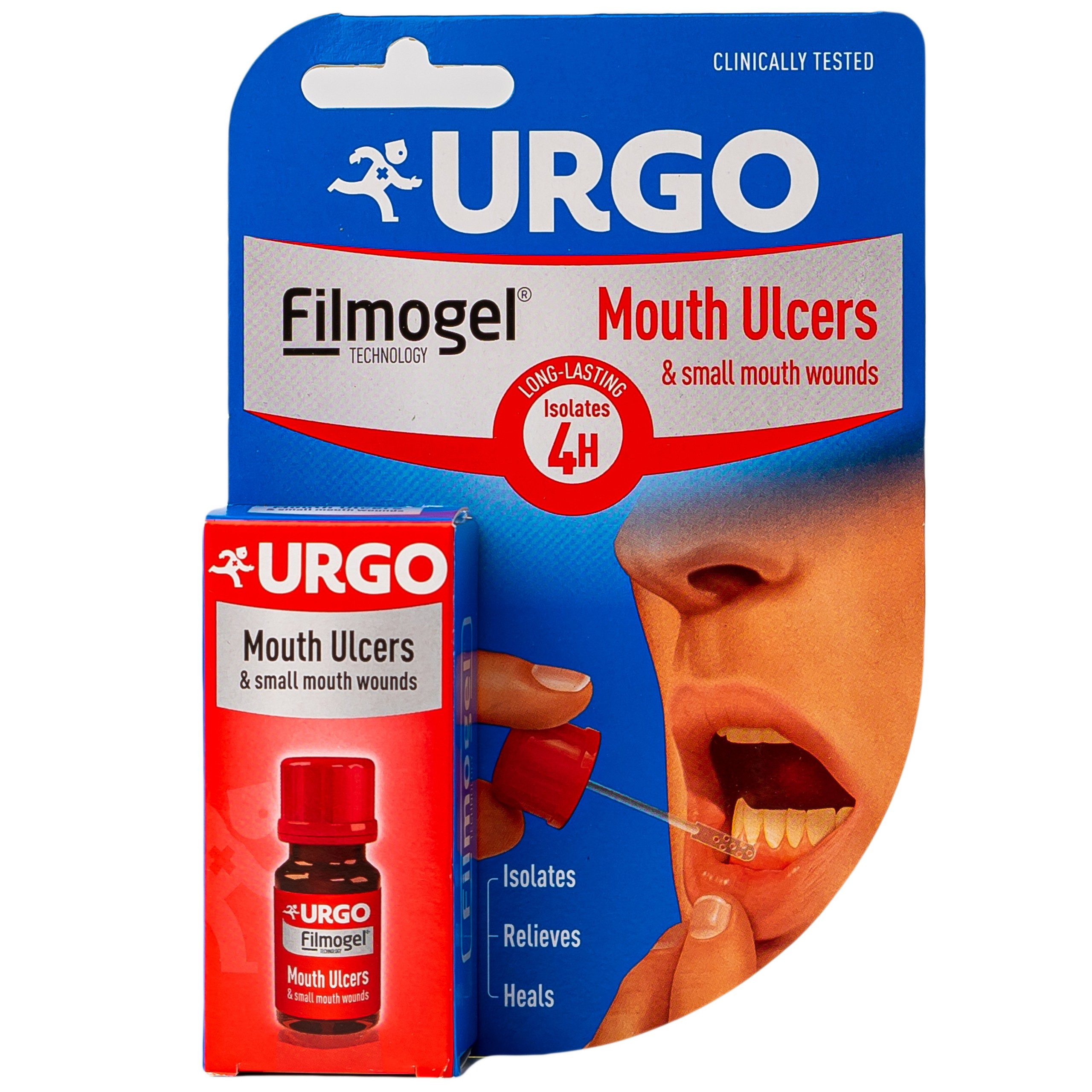 Gel Urgo Mouth Ulcers vị trái cây hỗ trợ điều trị vết loét, vết thương nhỏ trong miệng (6ml)