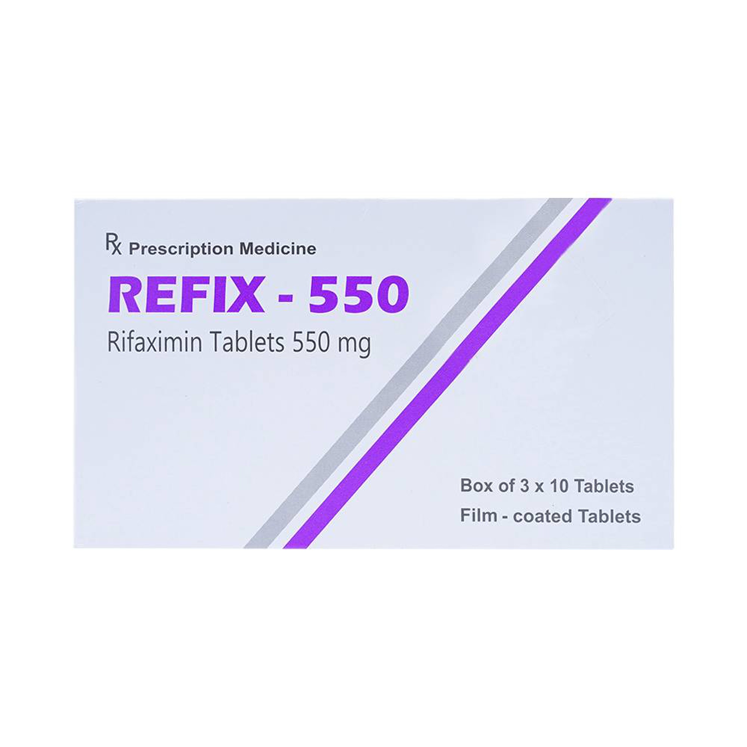 Thuốc Refix - 550 Atra điều trị chứng ruột kích thích với tiêu chảy (3 vỉ x 10 viên)