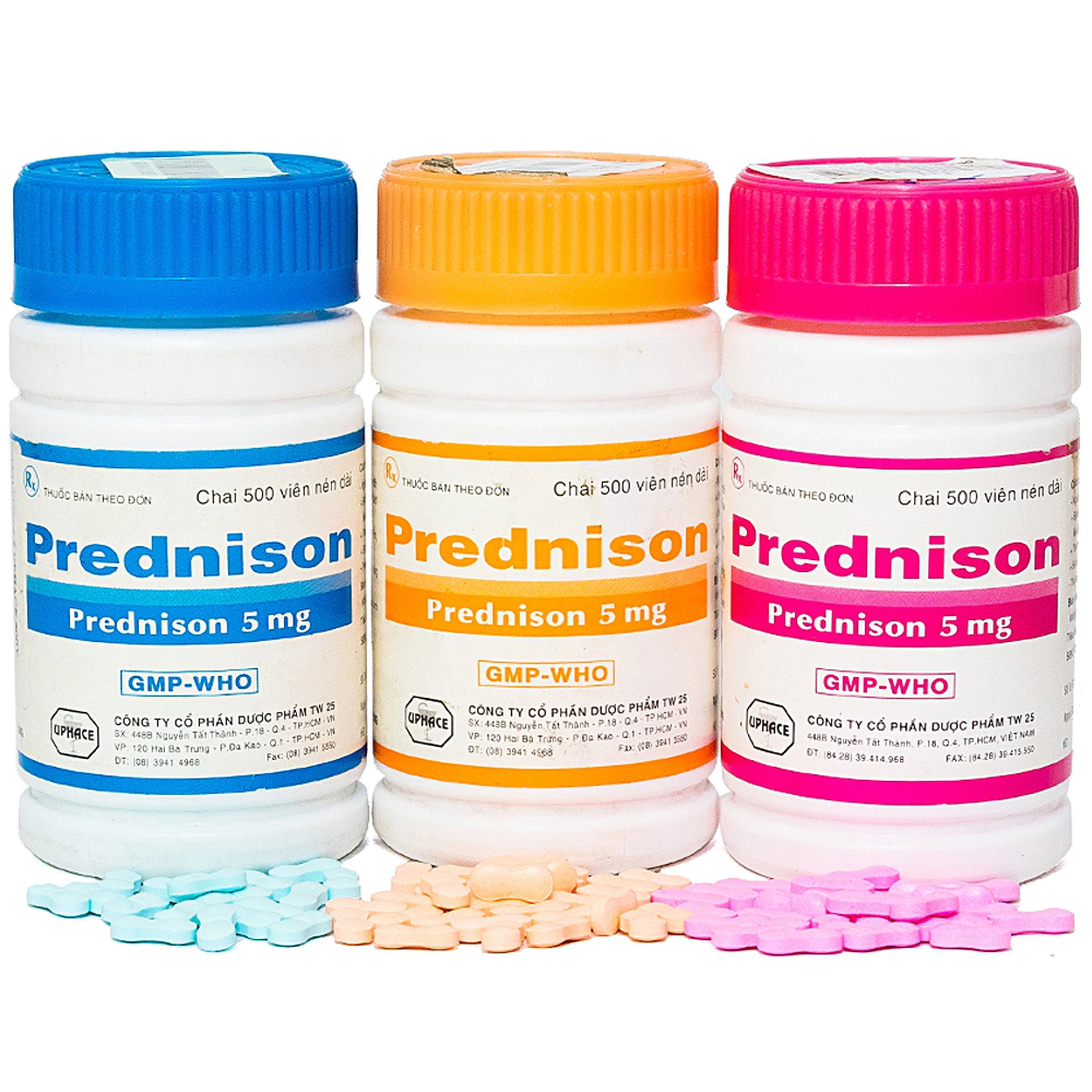 Thuốc Prednison 5mg Uphace điều trị bệnh thấp khớp (500 viên)