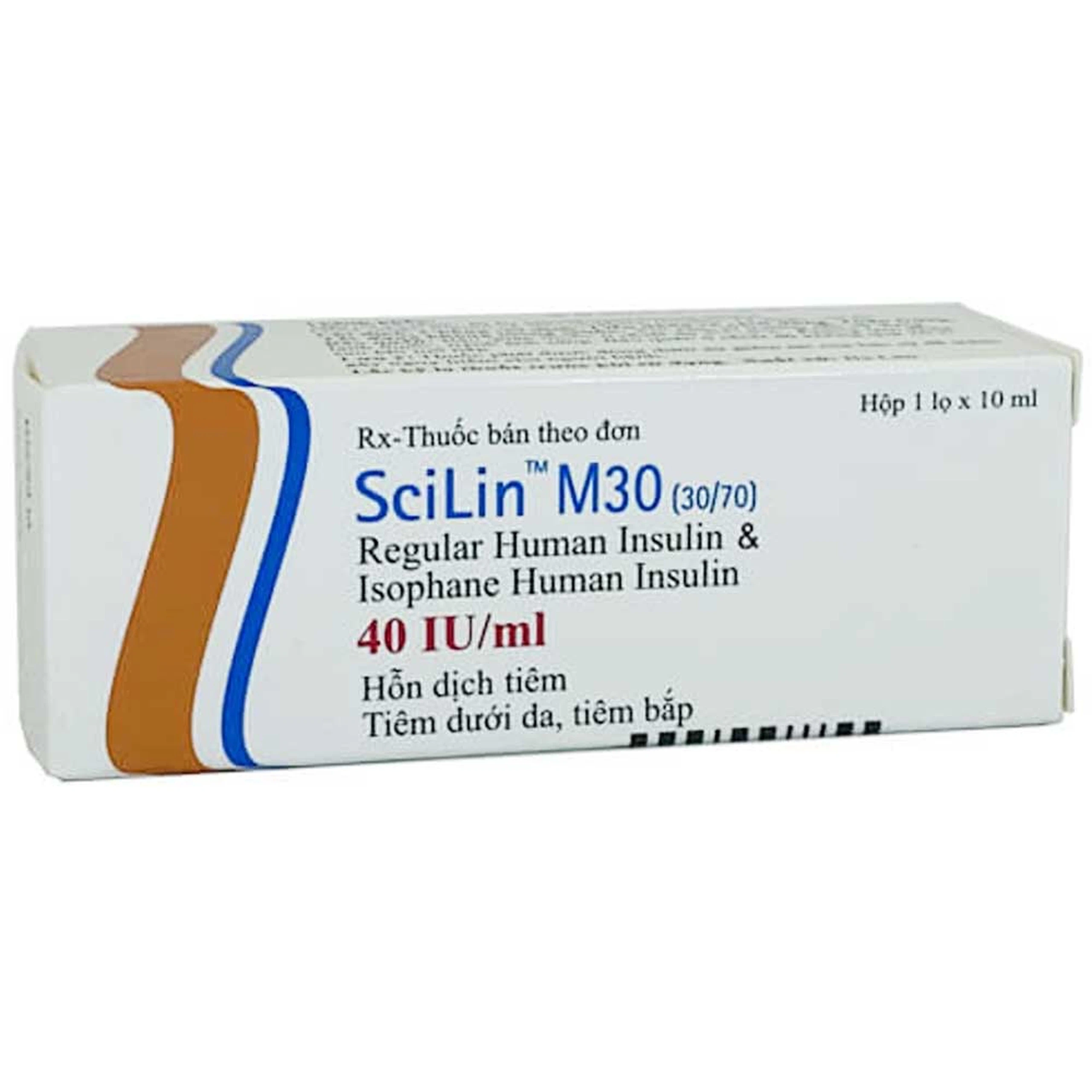 Hỗn dịch tiêm SciLin M30 40IU/ml Bioton điều trị đái tháo đường (10ml)