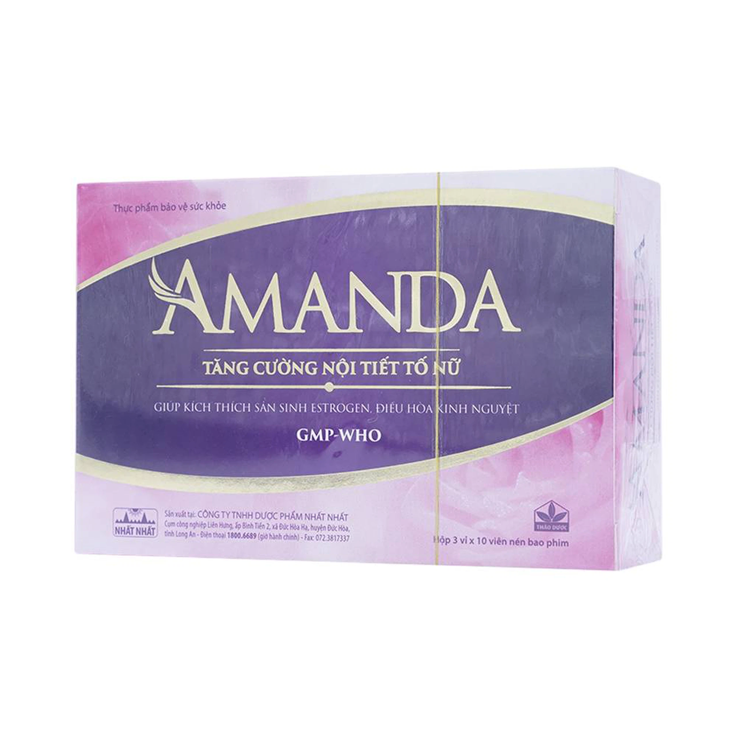 Viên uống Amanda Nhất Nhất tăng cường nội tiết tố nữ (3 vỉ x 10 viên)