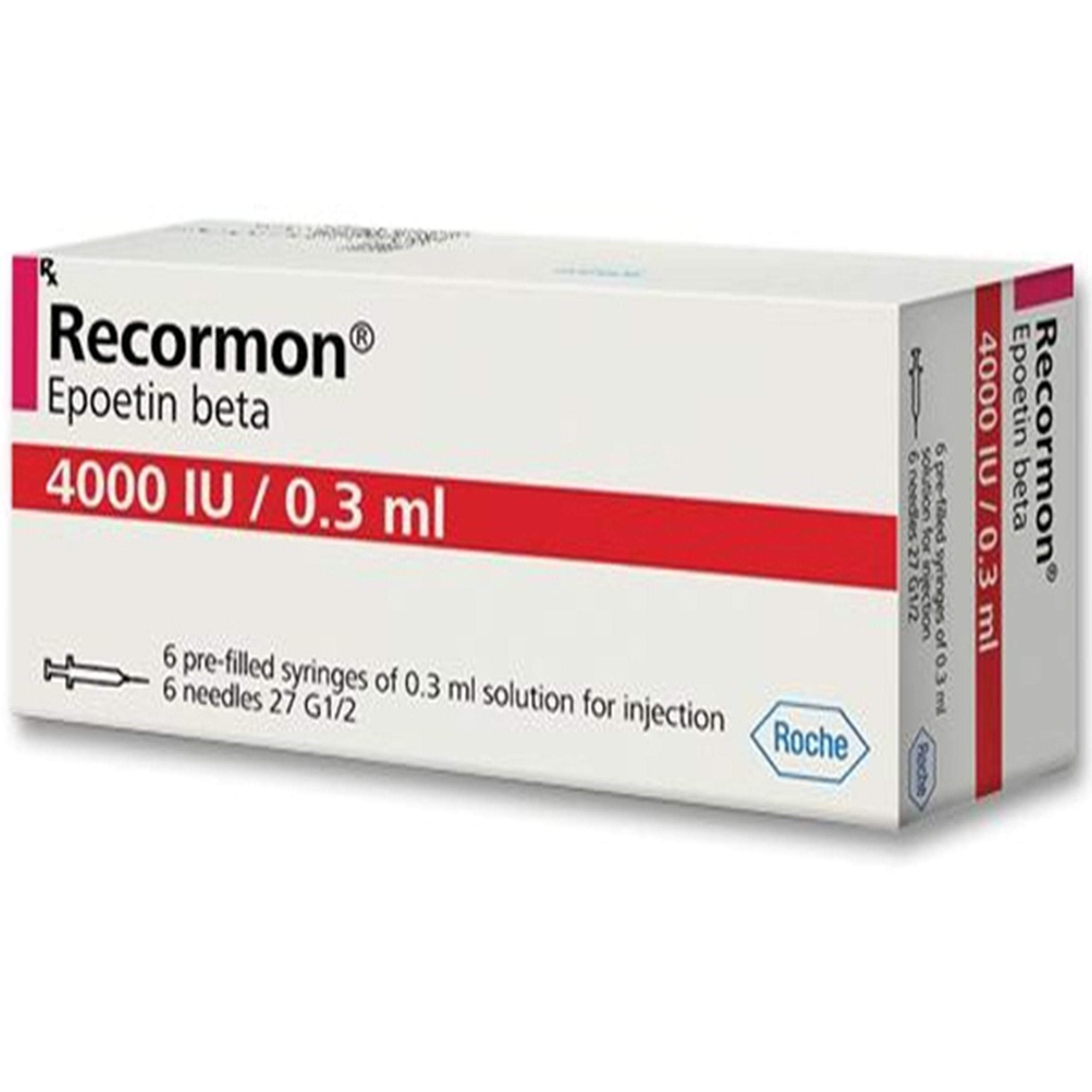 Thuốc tiêm Recormon 4000IU/0.3ml F.Hoffmann-La Roche điều trị bệnh thiếu máu (6 ống x 0.3ml)