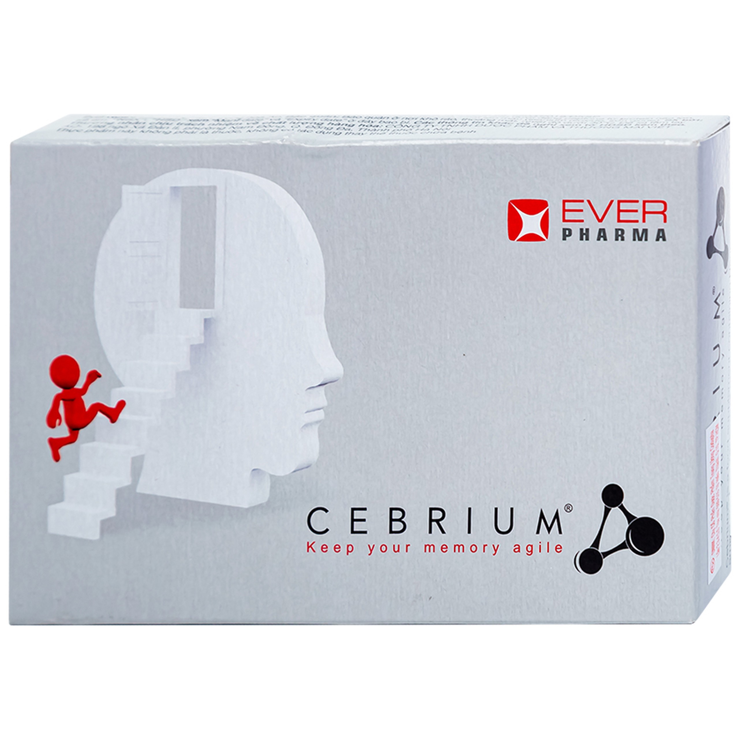 Viên uống Cebrium Ever Pharma hỗ trợ tăng khả năng tập trung, cải thiện trí nhớ (3 vỉ x 10 viên)