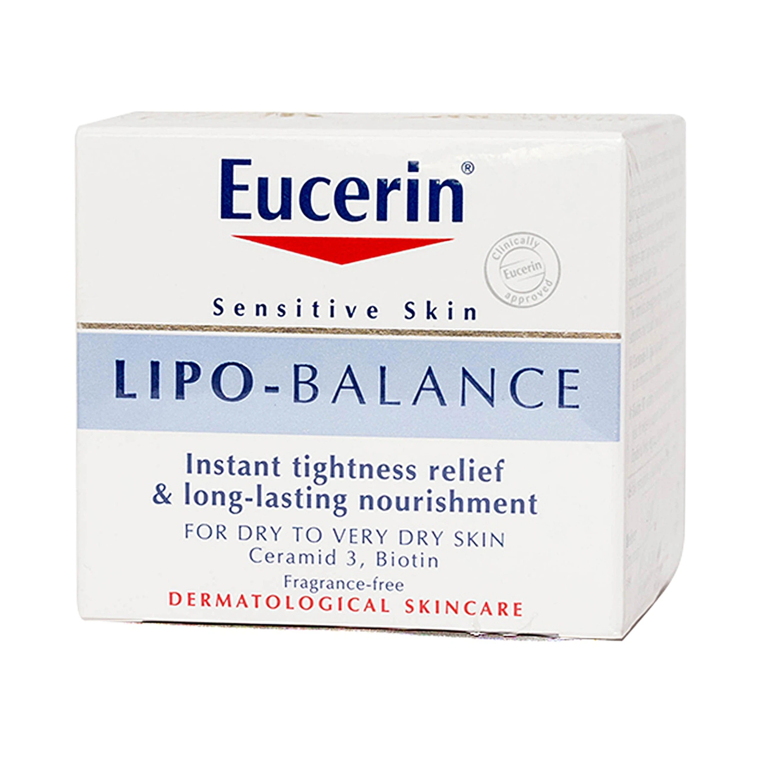 Kem dưỡng ẩm chuyên sâu Eucerin Sensitive Skin Lipo - Balance dành cho da khô (50ml)