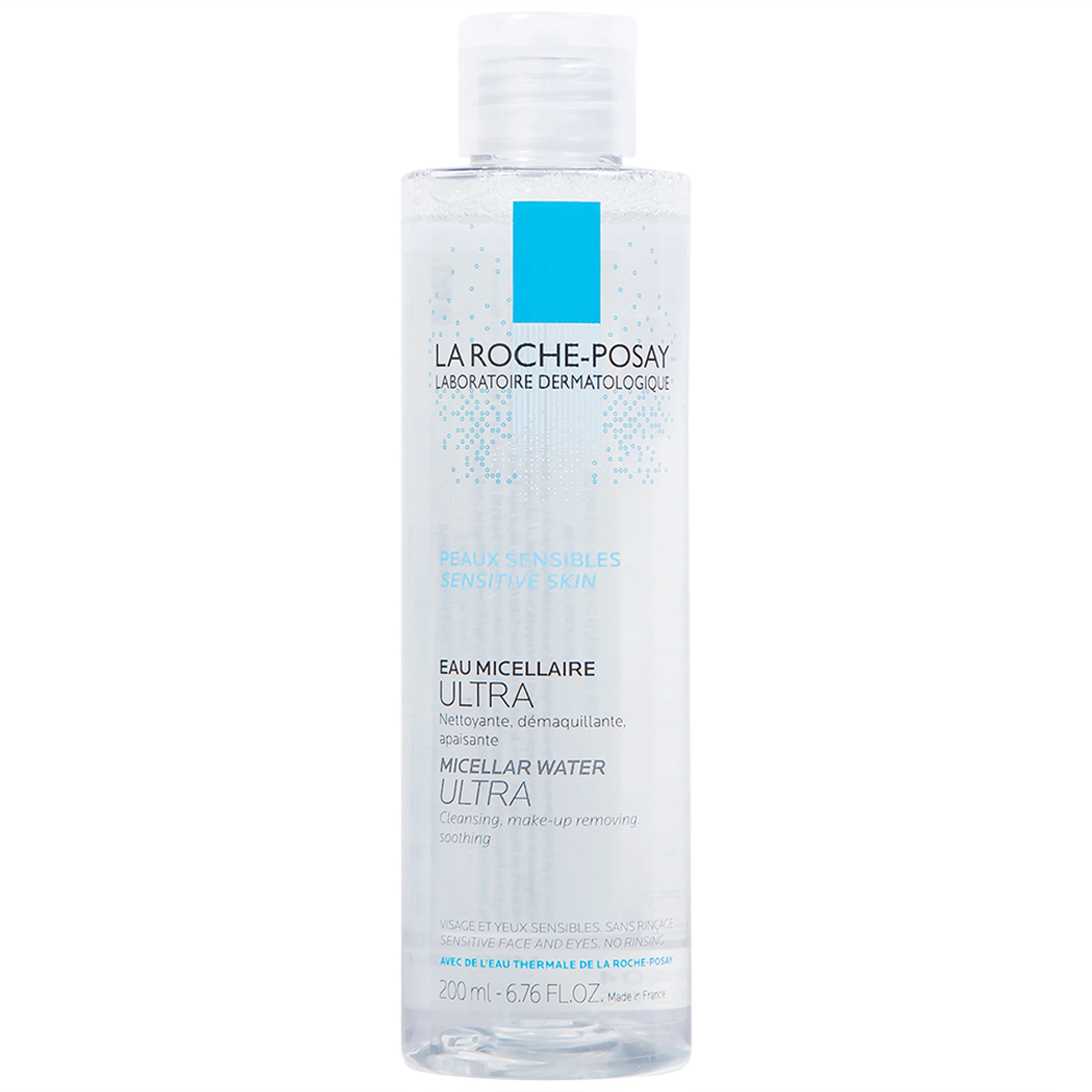 Nước làm sạch sâu và tẩy trang La Roche-Posay Micellar Water Ultra Sensitive Skin dành cho da nhạy cảm (200ml)