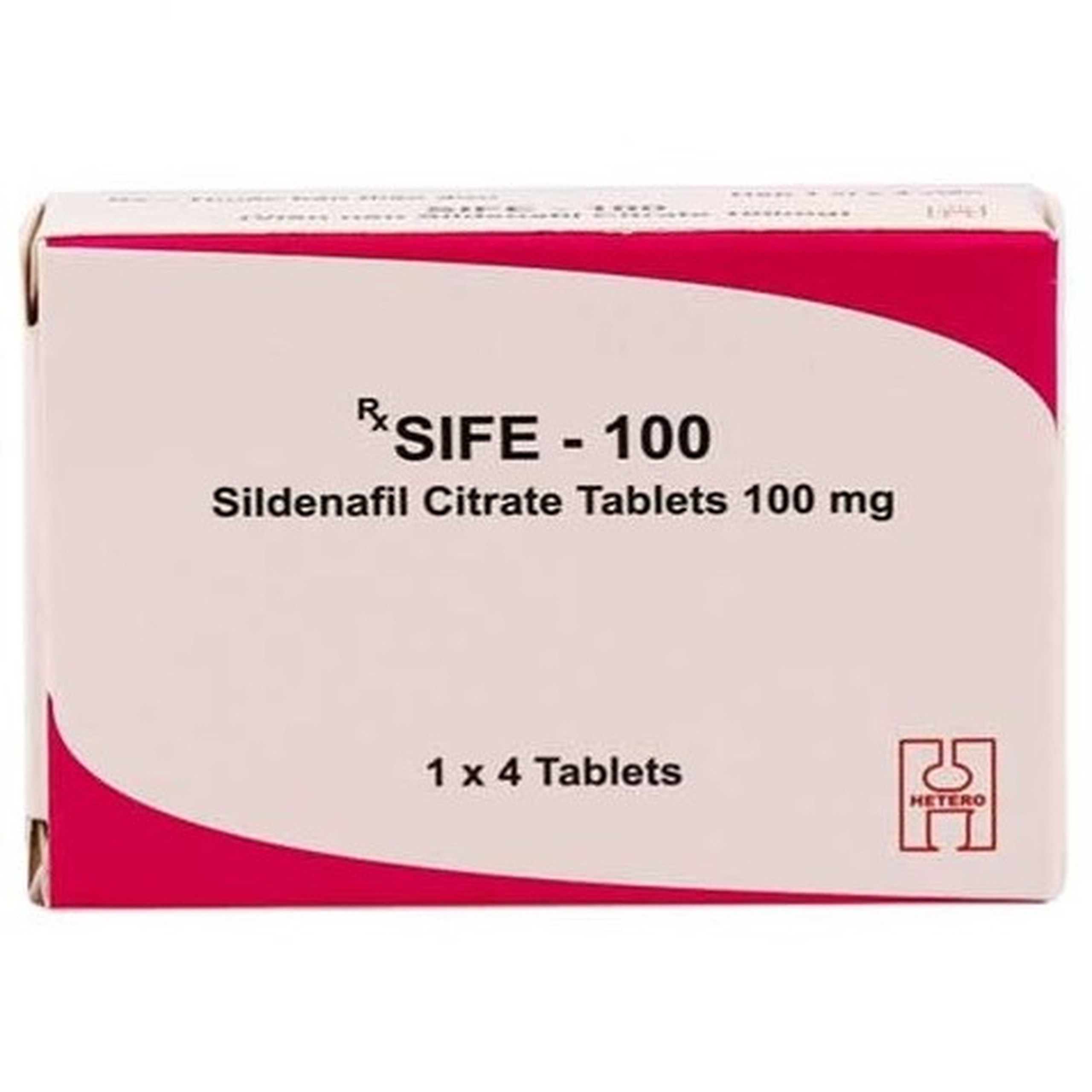 Thuốc Sife-100 Hetero trị rối loạn cương dương (1 vỉ x 4 viên)