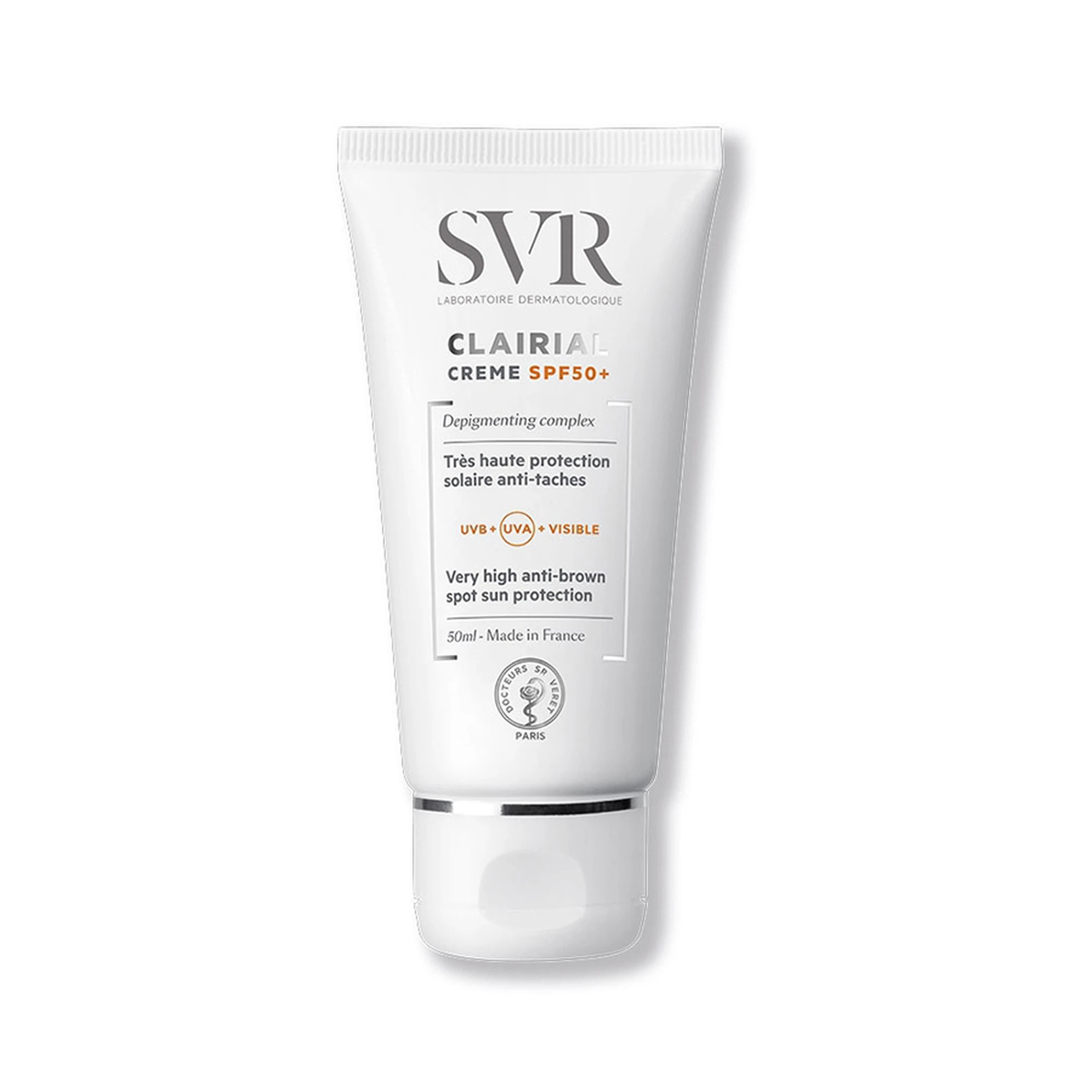 Kem SVR Clairial Creme SPF 50+ chống nắng, làm mờ và giảm kích thước các đốm sắc tố trên da (50ml)