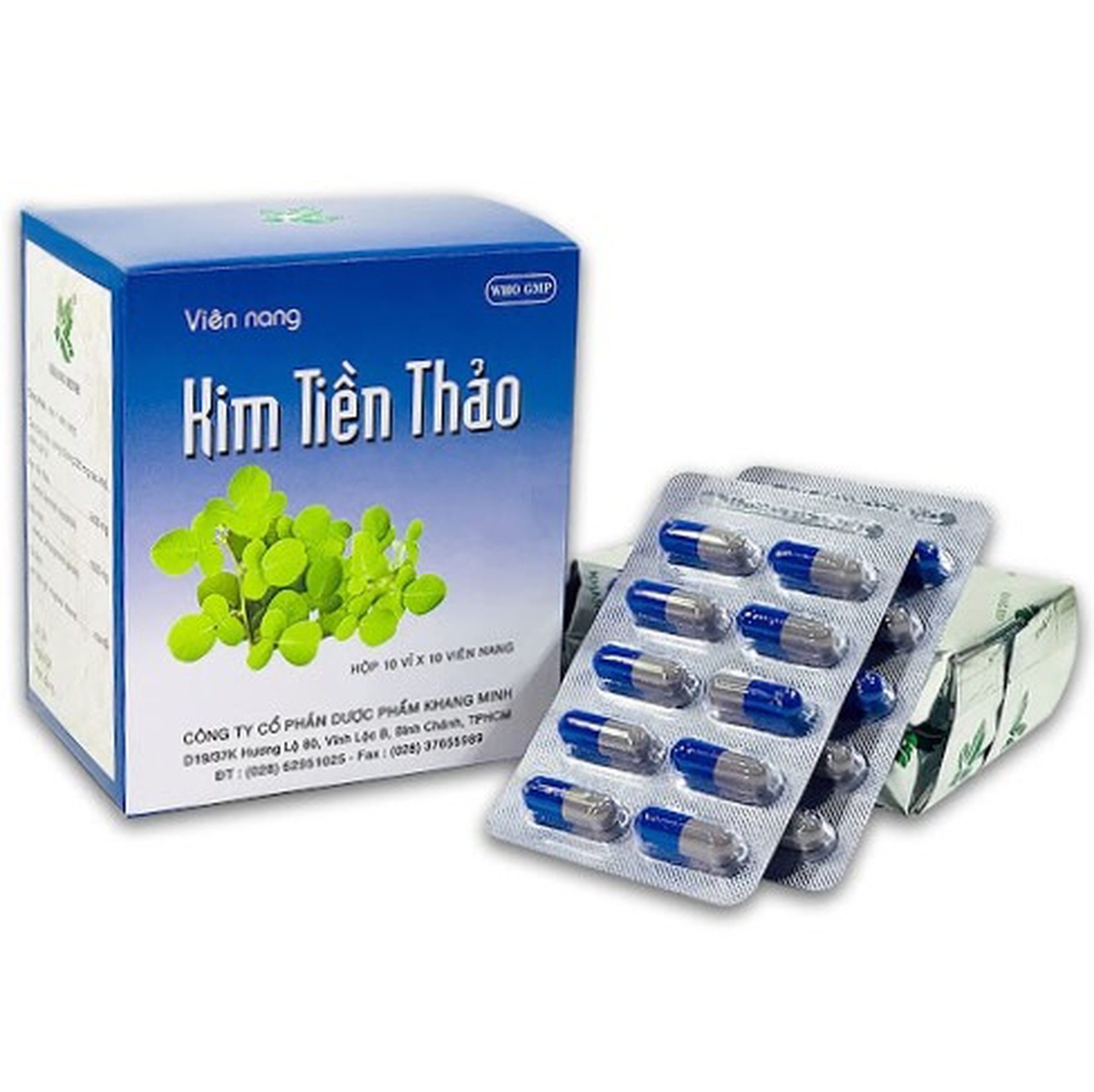 Thuốc Kim Tiền Thảo Khang Minh phòng ngừa và điều trị sỏi tiết niệu (10 vỉ x 10 viên)