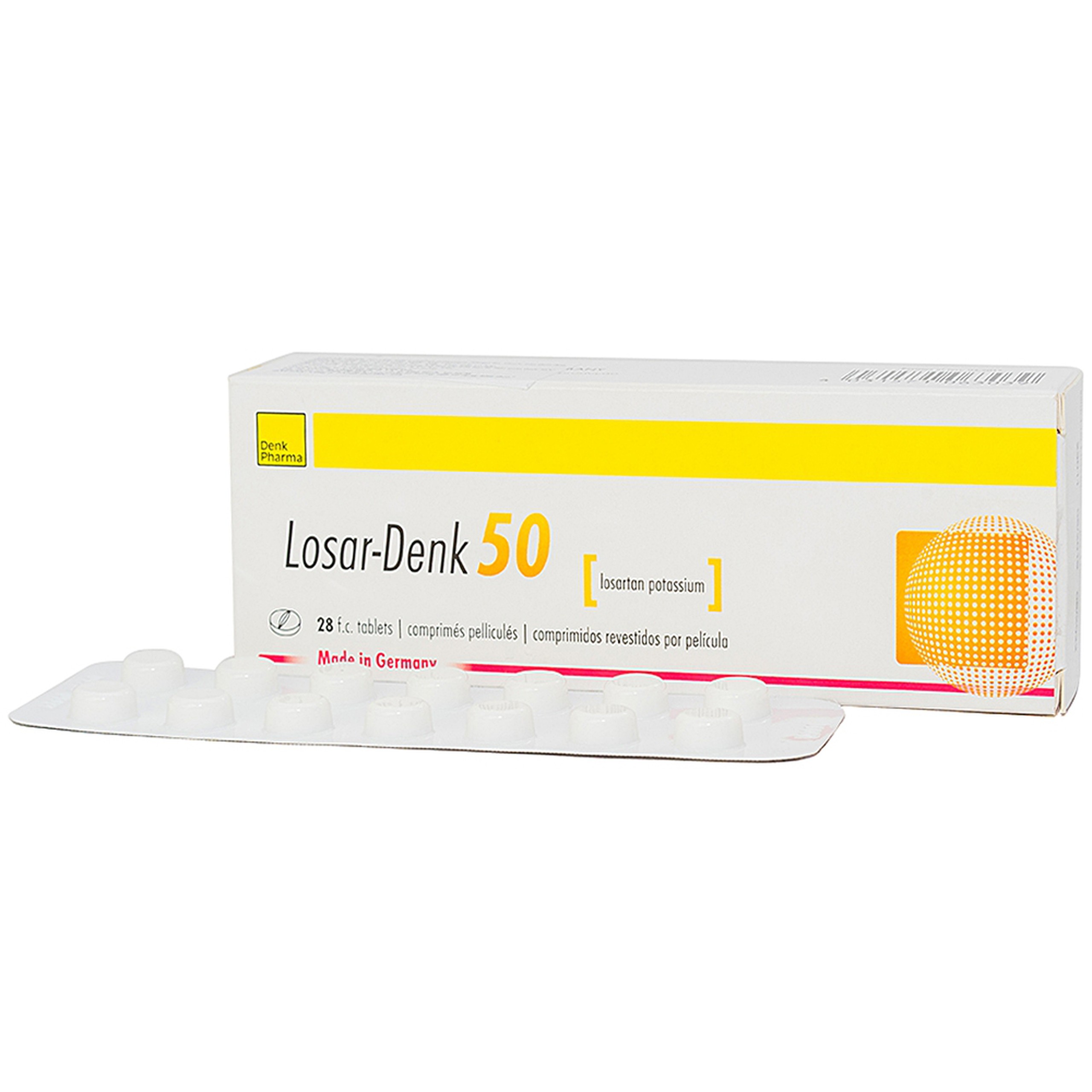 Viên nén Losar-Denk 50 điều trị tăng huyết áp (2 vỉ x 14 viên)