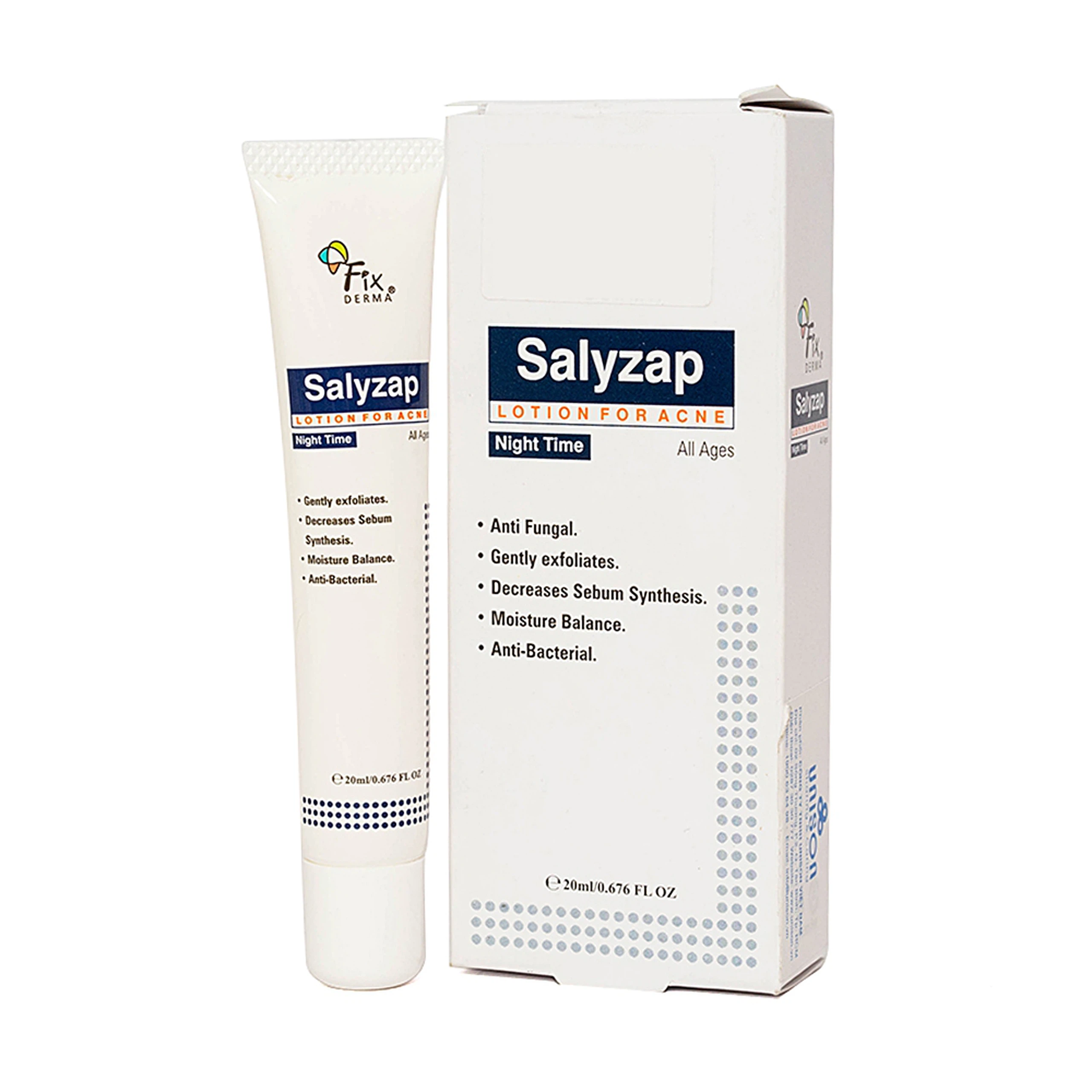 Lotion Fixderma Salyzap Lotion For Acne giảm mụn, ngăn ngừa hình thành nhân mụn mới (20ml)