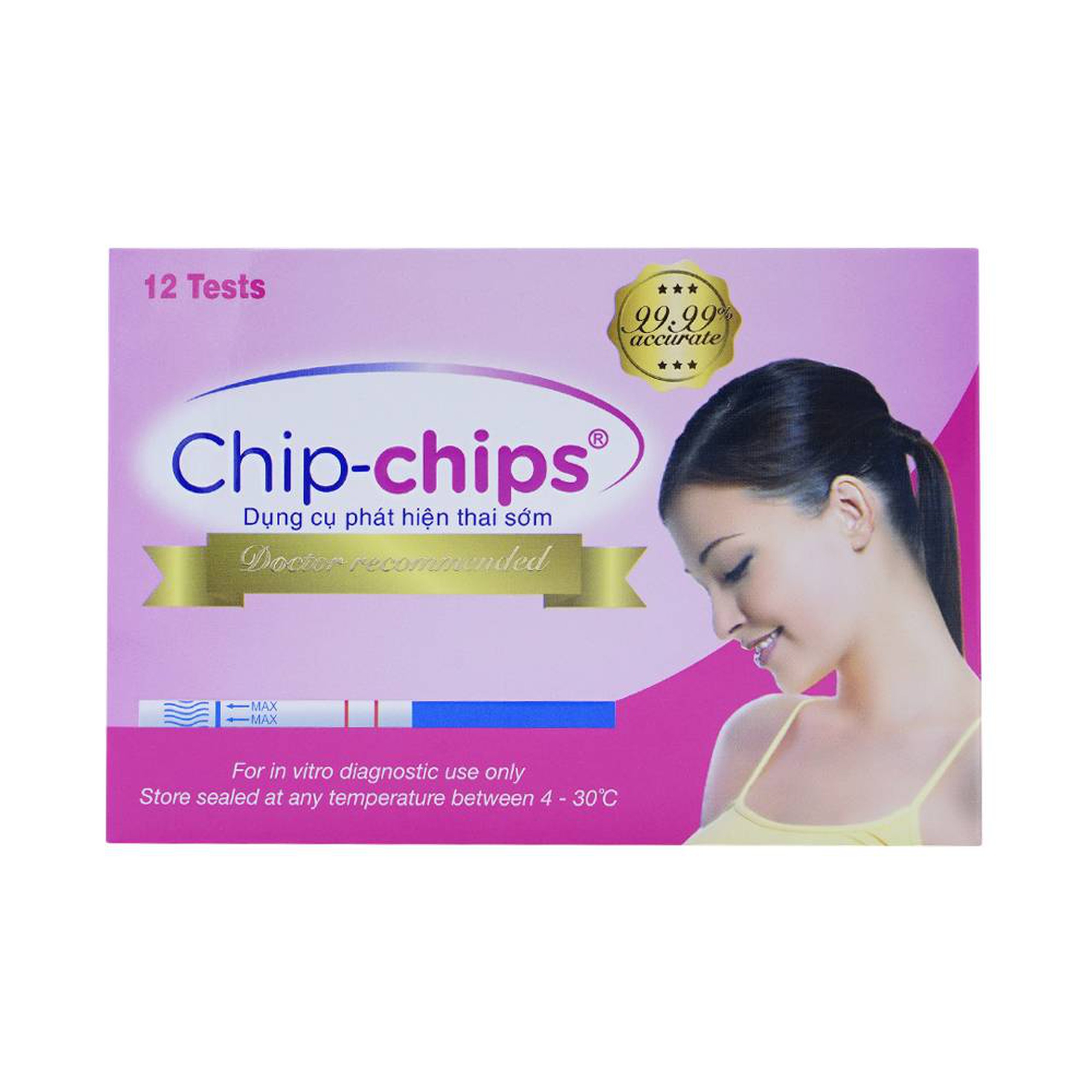 Dụng cụ phát hiện thai sớm Chip-Chips Tanaphar sau giao hợp 7 - 10 ngày (12 que)