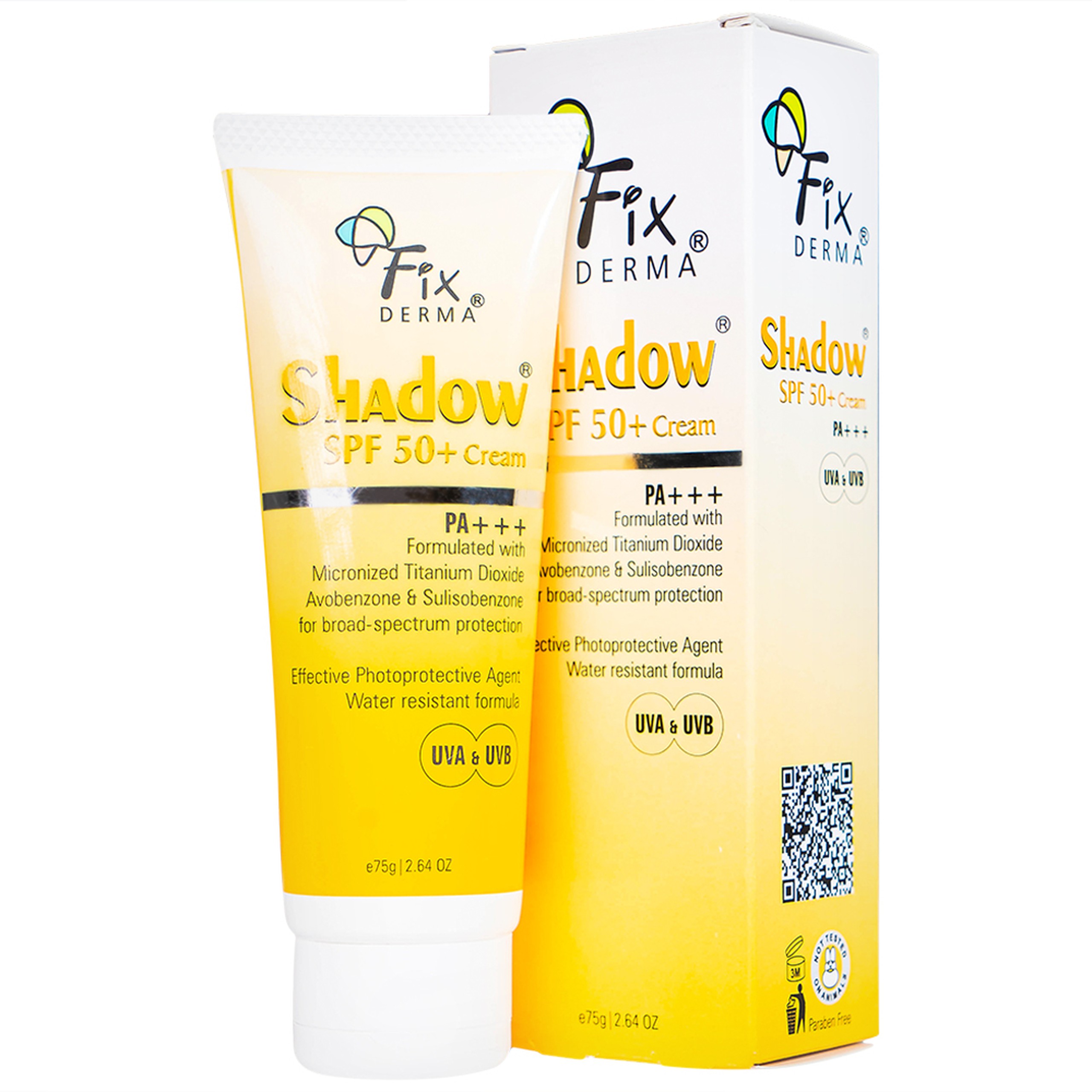 Kem Fixderma Shadow SPF 50+ Cream giúp chống nắng và dưỡng ẩm (75g)