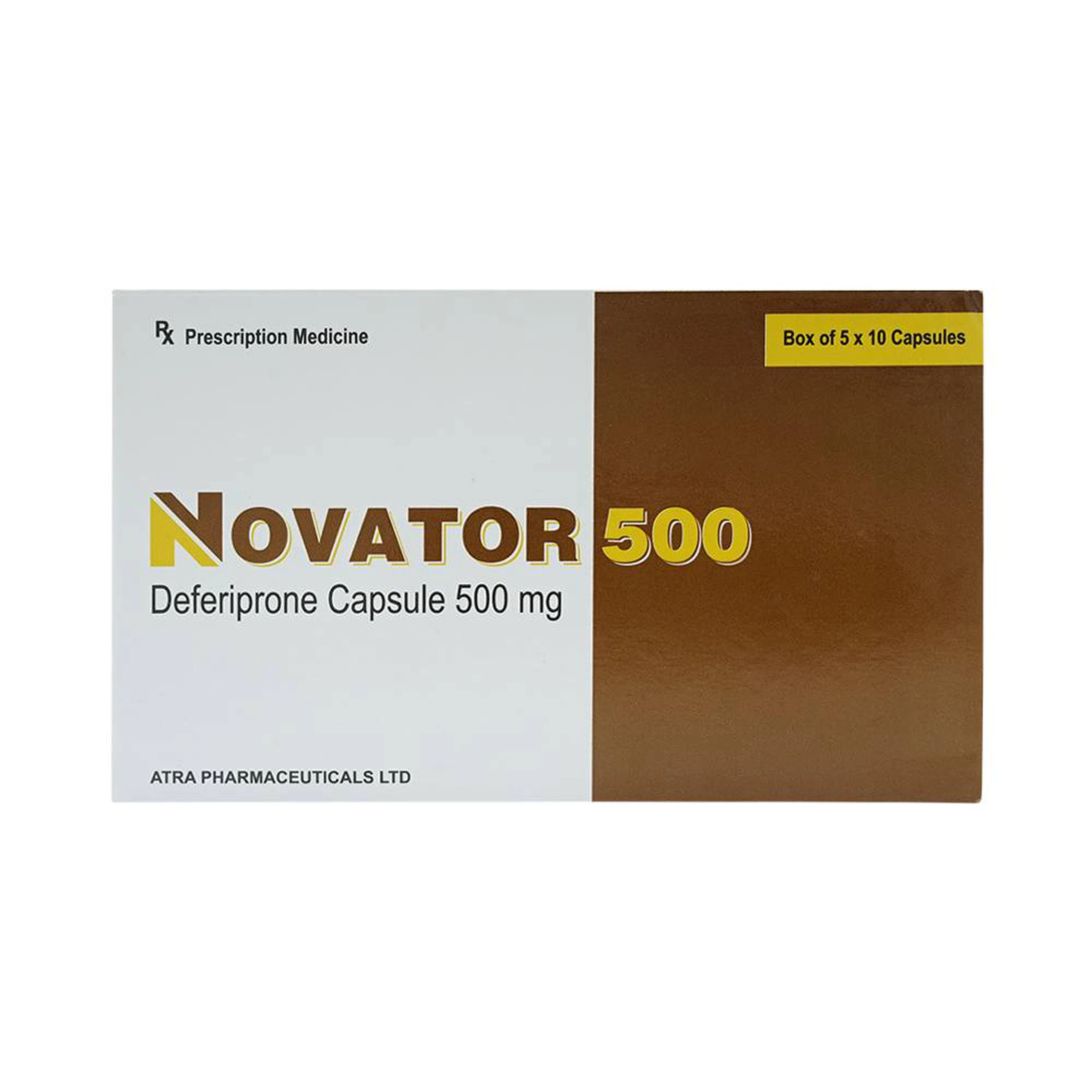 Thuốc Novator 500 Atra điều trị thiếu máu (5 vỉ x 10 viên)