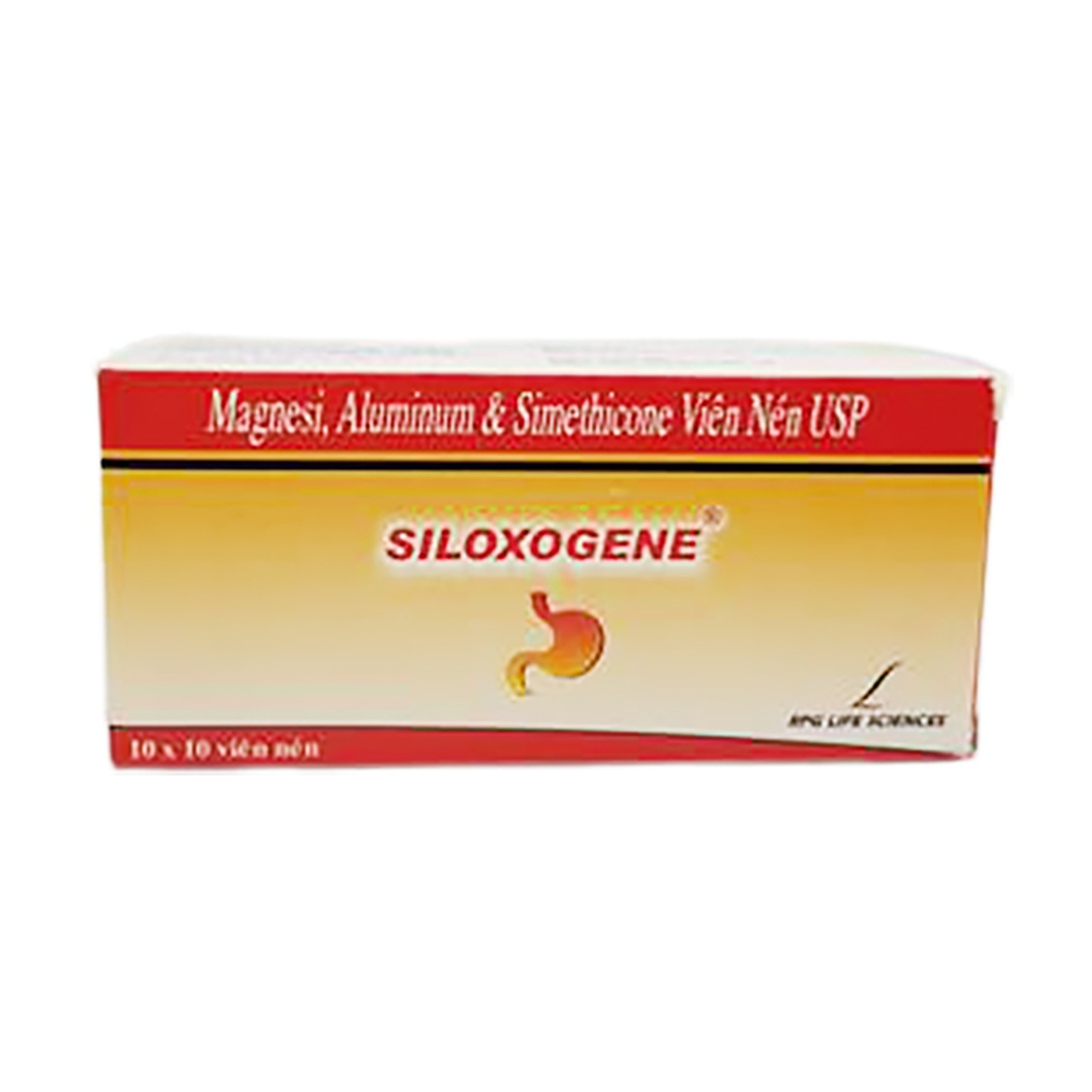 Thuốc Siloxogene RPG điều trị tăng tiết acid dạ dày (10 vỉ x 10 viên)