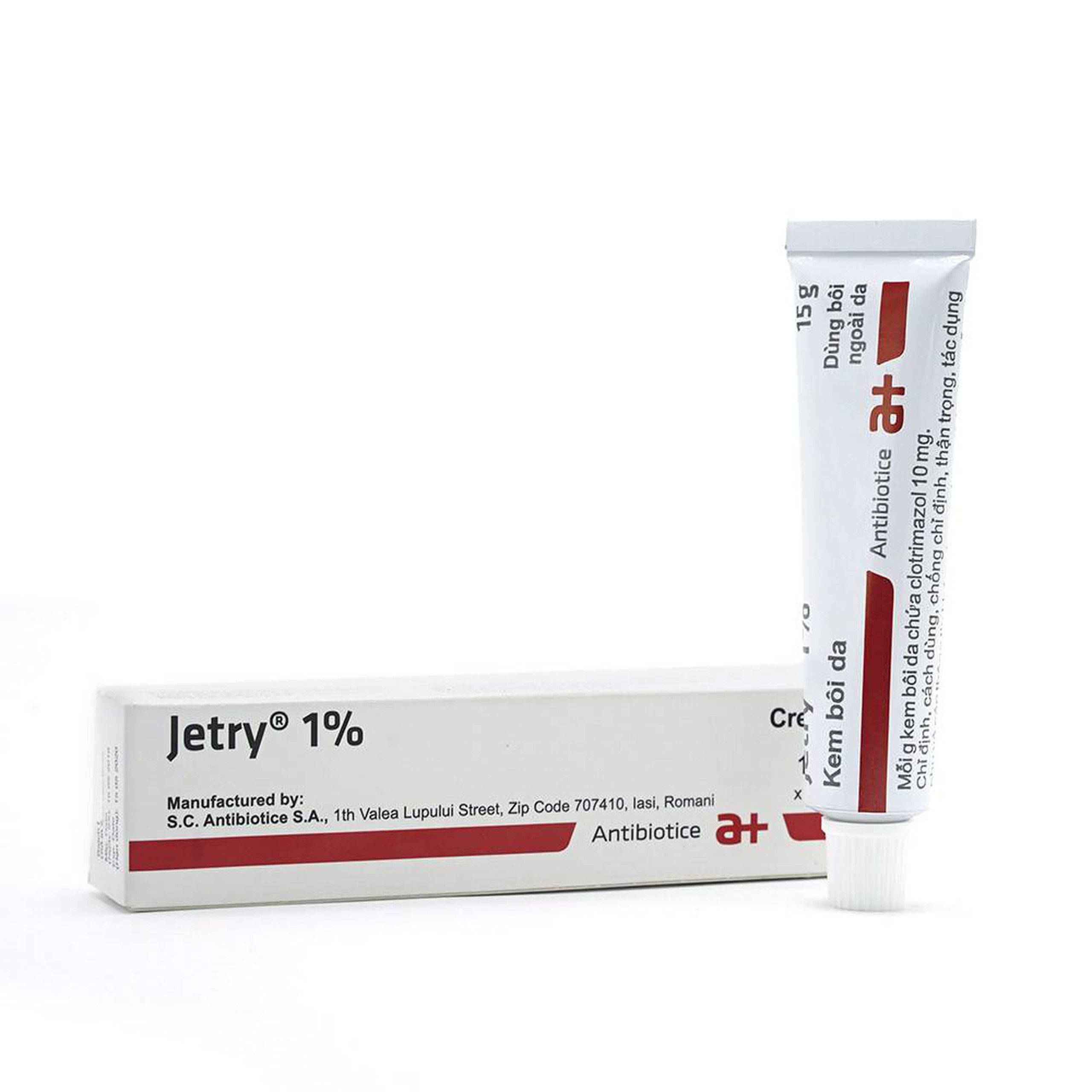 Kem bôi da Jetry 1% Antibiotice điều trị các bệnh nấm, lang ben (15g)