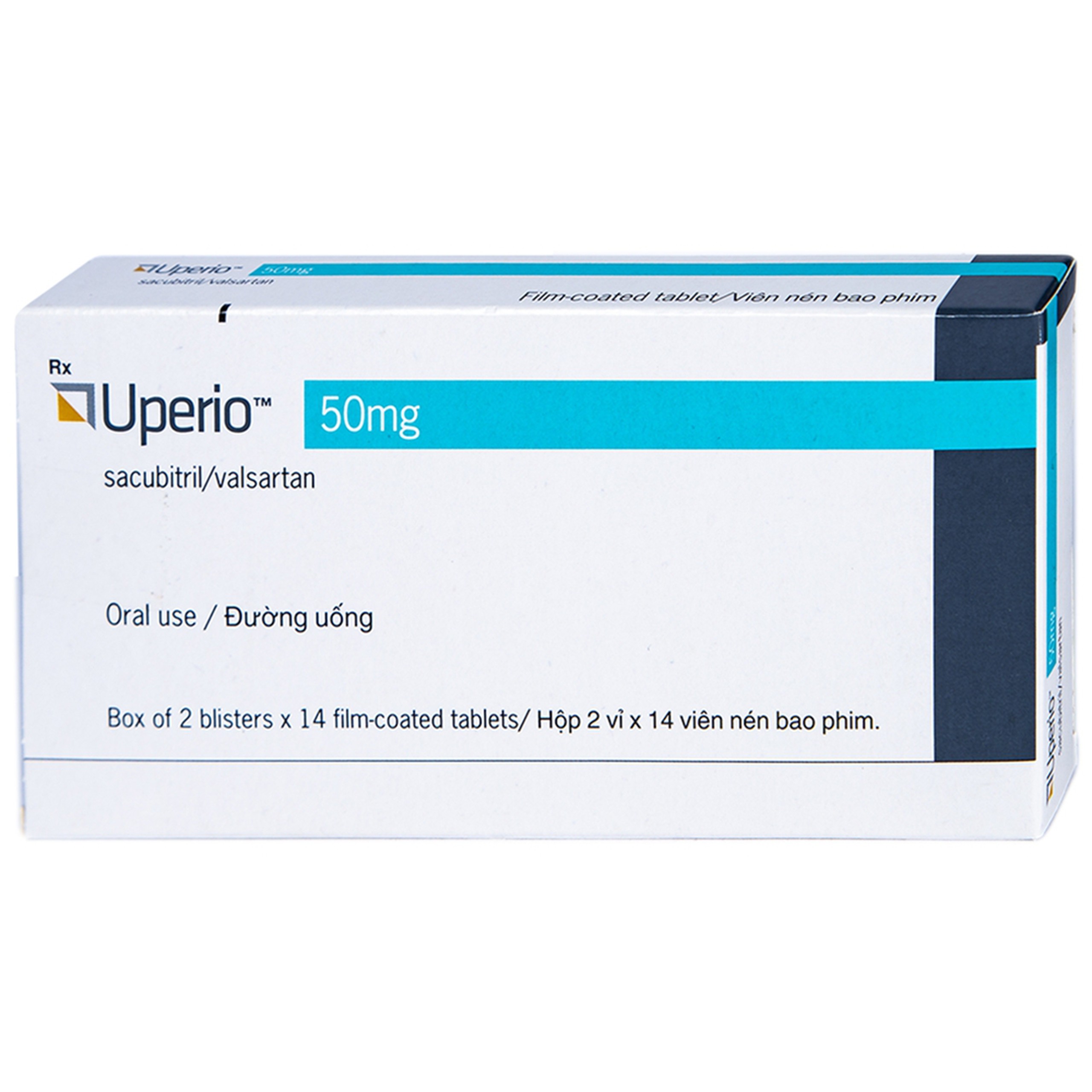 Thuốc Uperio 50mg Novartis điều trị suy tim (2 vỉ x 14 viên)