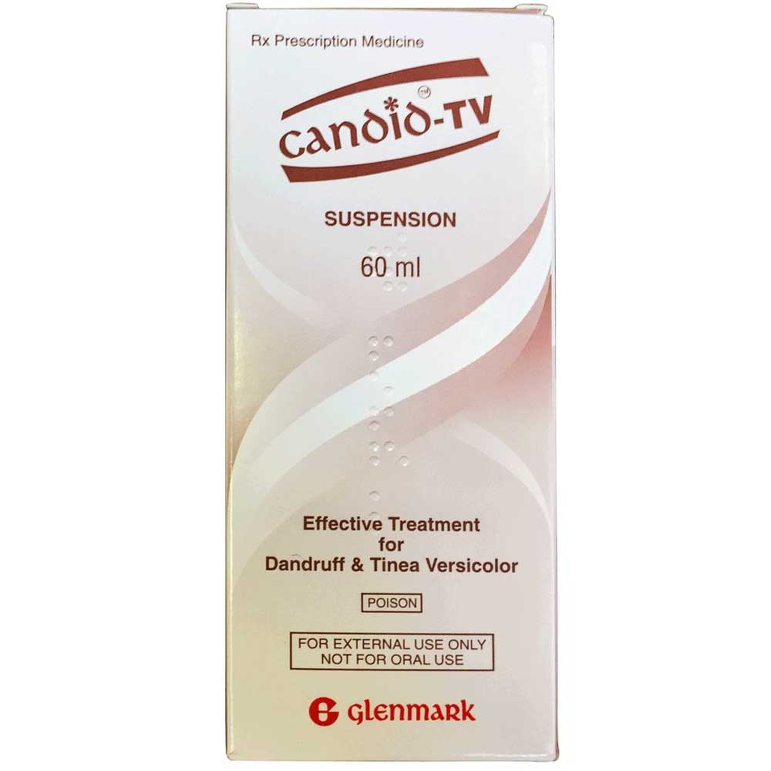 Dung dịch Candid-TV Glenmark điều trị gàu, lang ben (60ml)