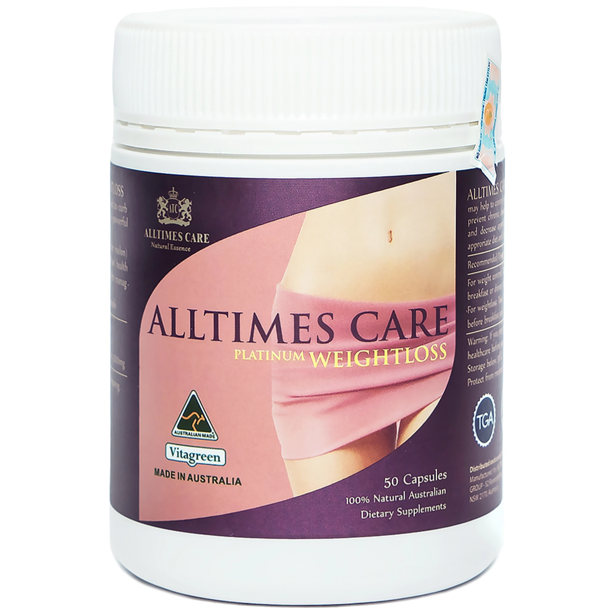 Viên uống Alltimes Care Platinum Weightloss hỗ trợ giảm béo (50 viên)