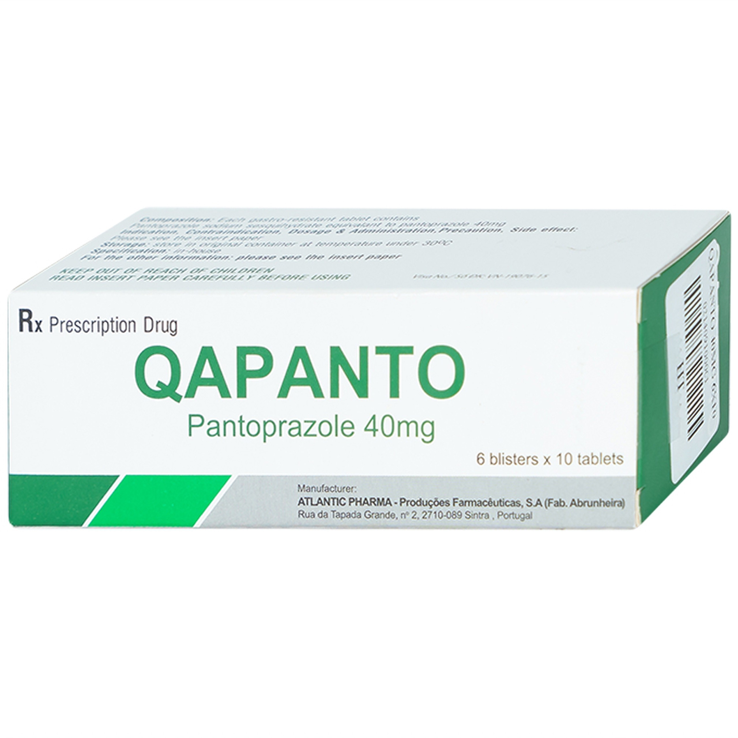 Thuốc Qapanto Atlantic giảm tái phát loét tá tràng, dạ dày (6 vỉ x 10 viên)
